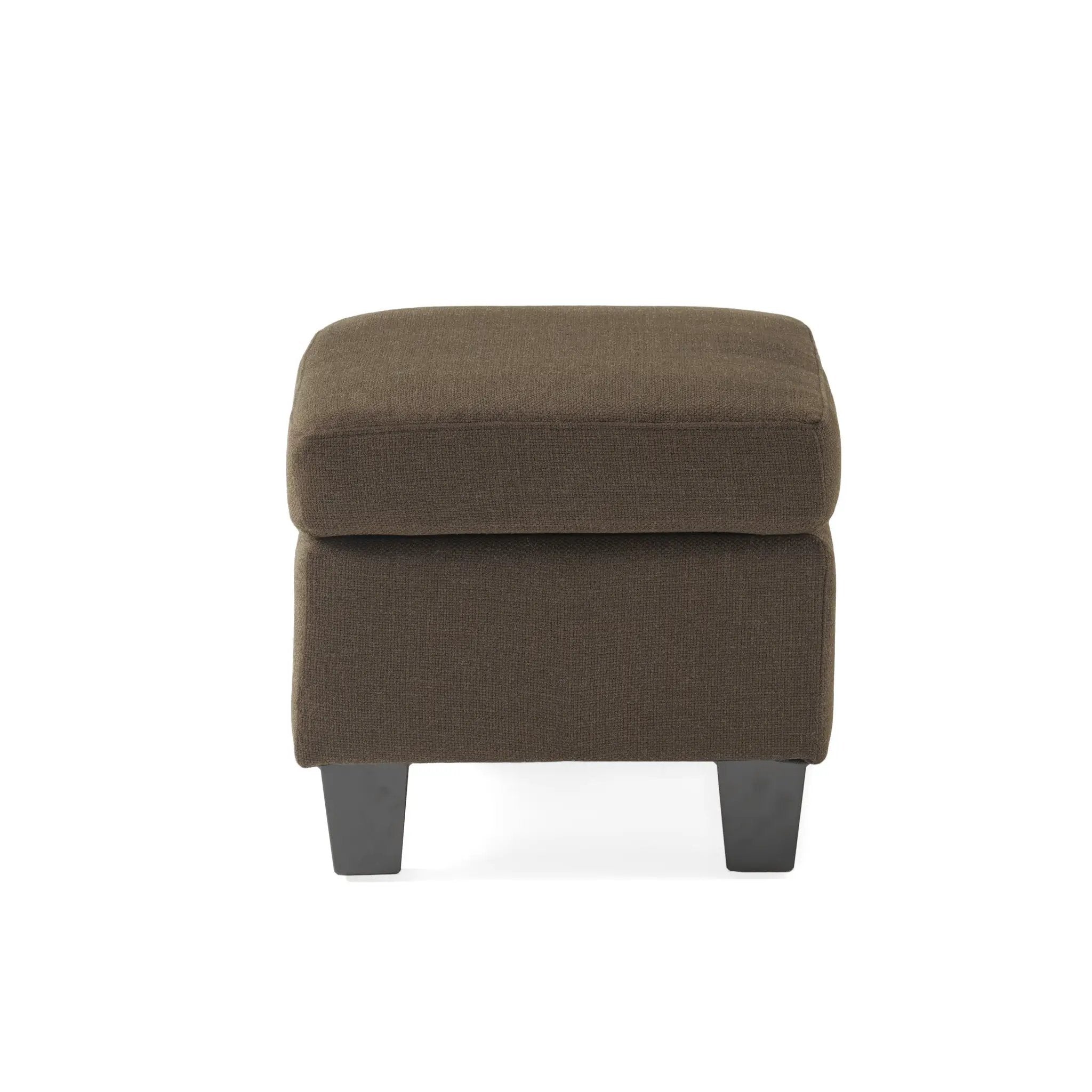 Upholstered Ottoman, Chocolate by HouseOfZazla