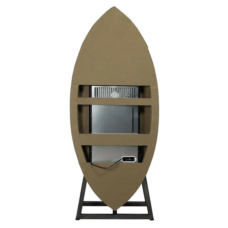 Brancaster - Wine Cooler - Retro Brown Top Grain Leather & Aluminum by Unique Piece Furniture