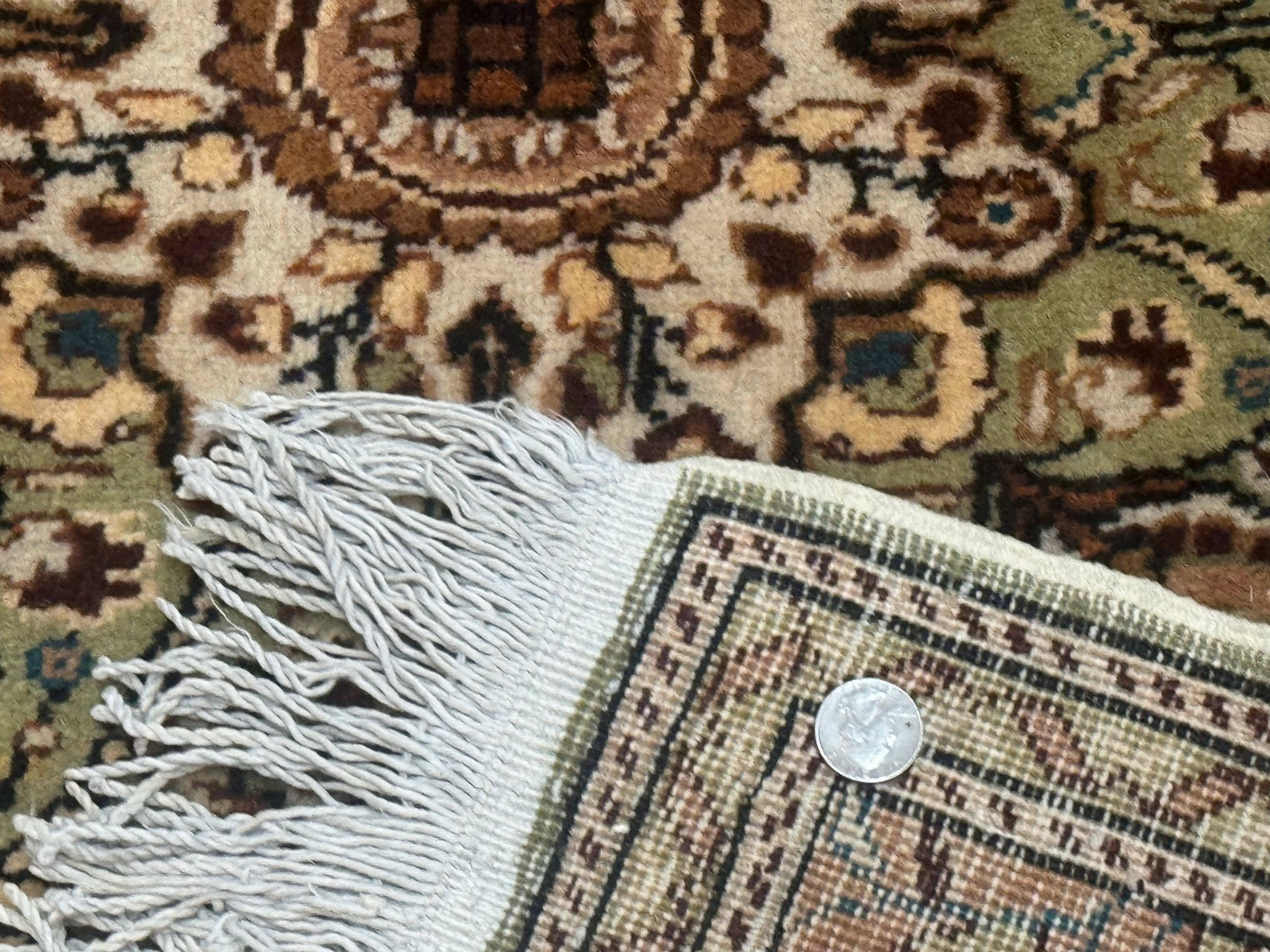 Turkish Sivas Rug 6x9, Floral Medallion, Vintage Handmade Wool Carpet by Jewel Rugs