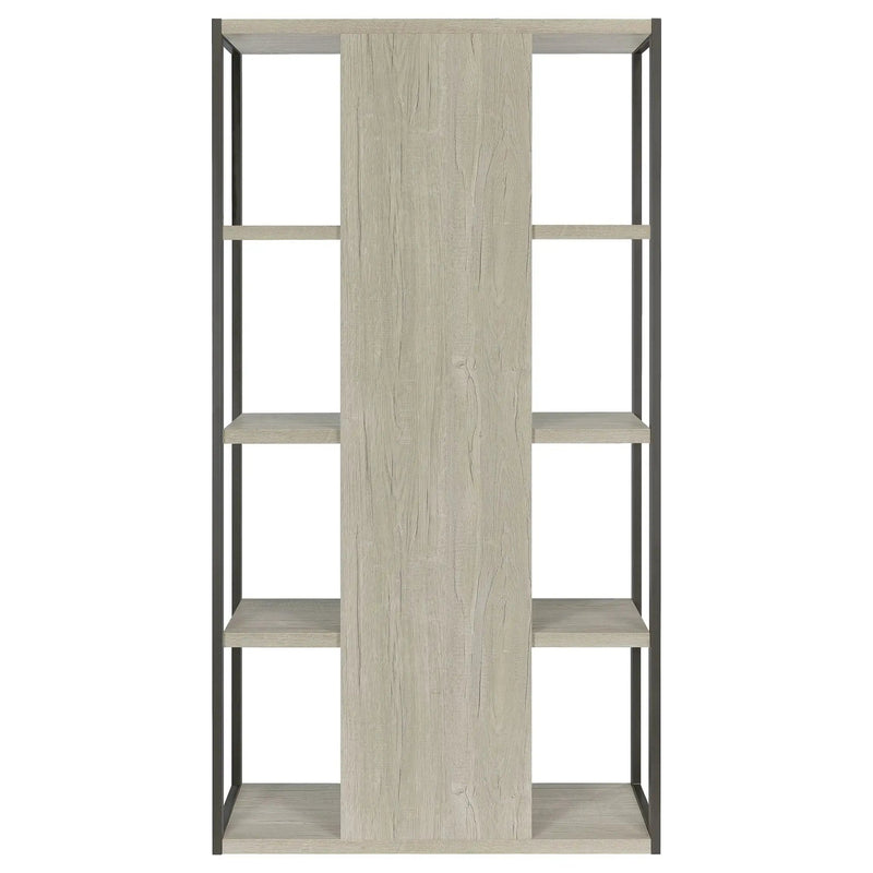 Loomis 72-inch 4-shelf Bookshelf Whitewashed Grey by Unique Piece Furniture