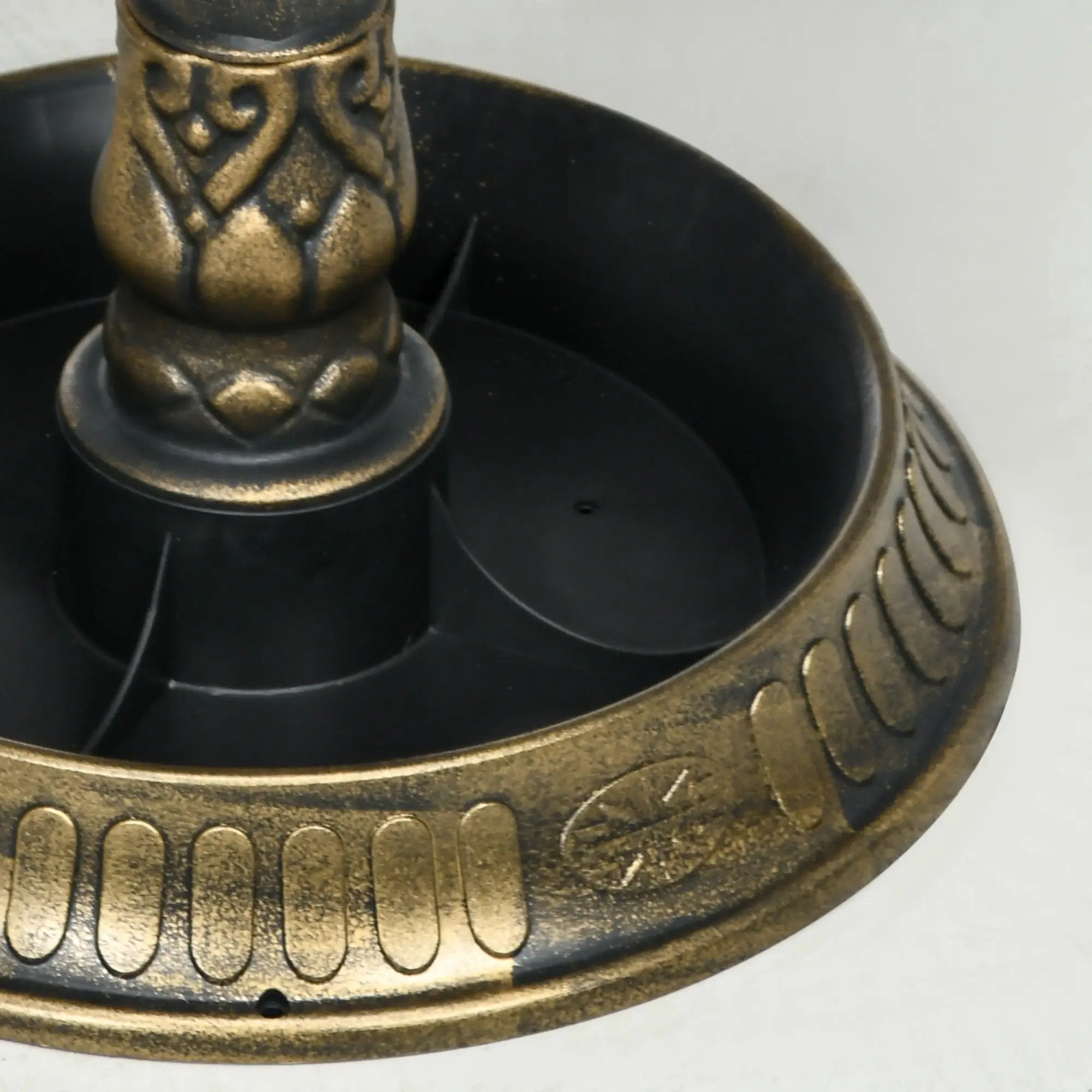 Outsunny 28" Antique Bronze Bird Bath with Pedestal Flower Planter Base by HouseOfZazla