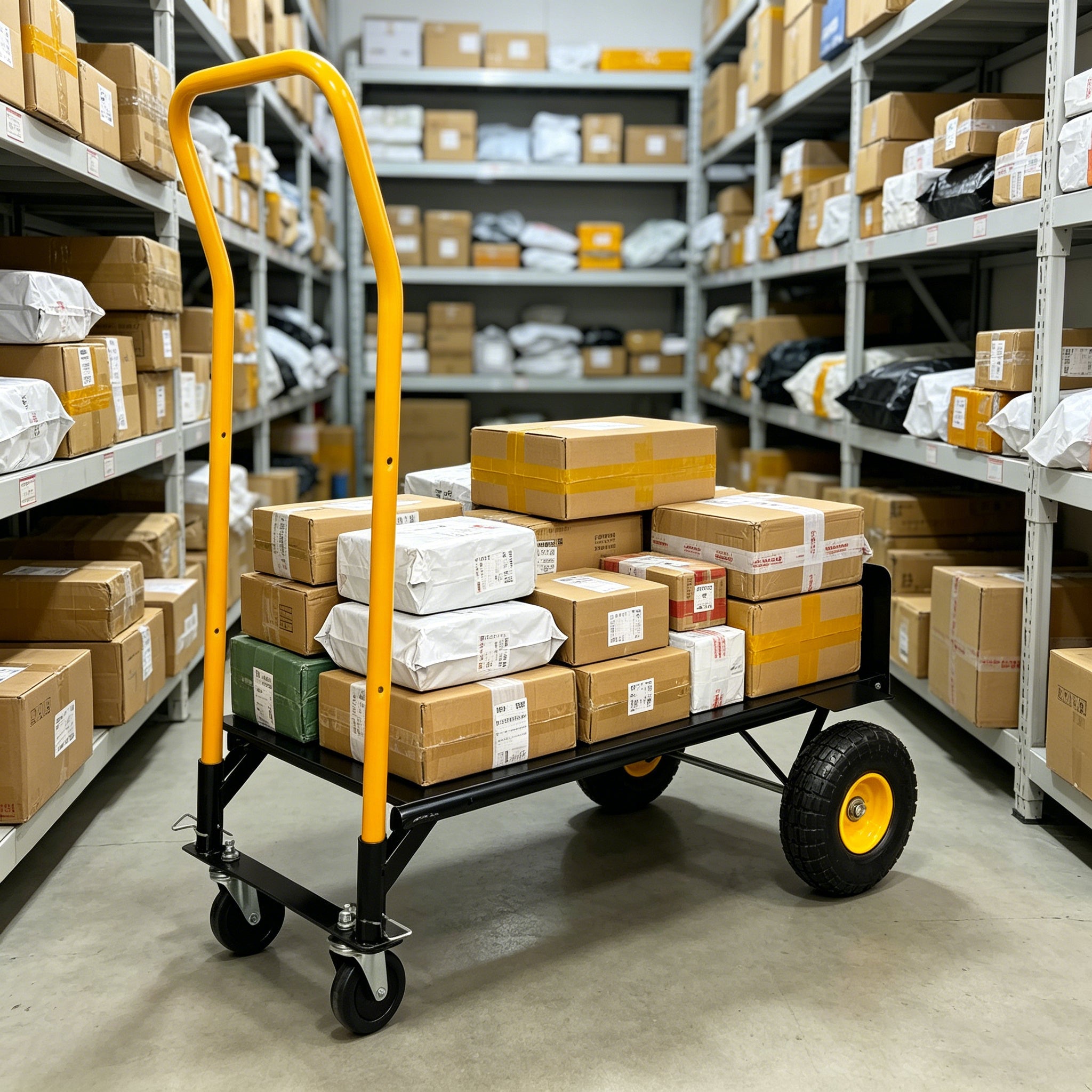 HT1006BK-YL Hand Truck Dual Purpose Cart by HouseOfZazla