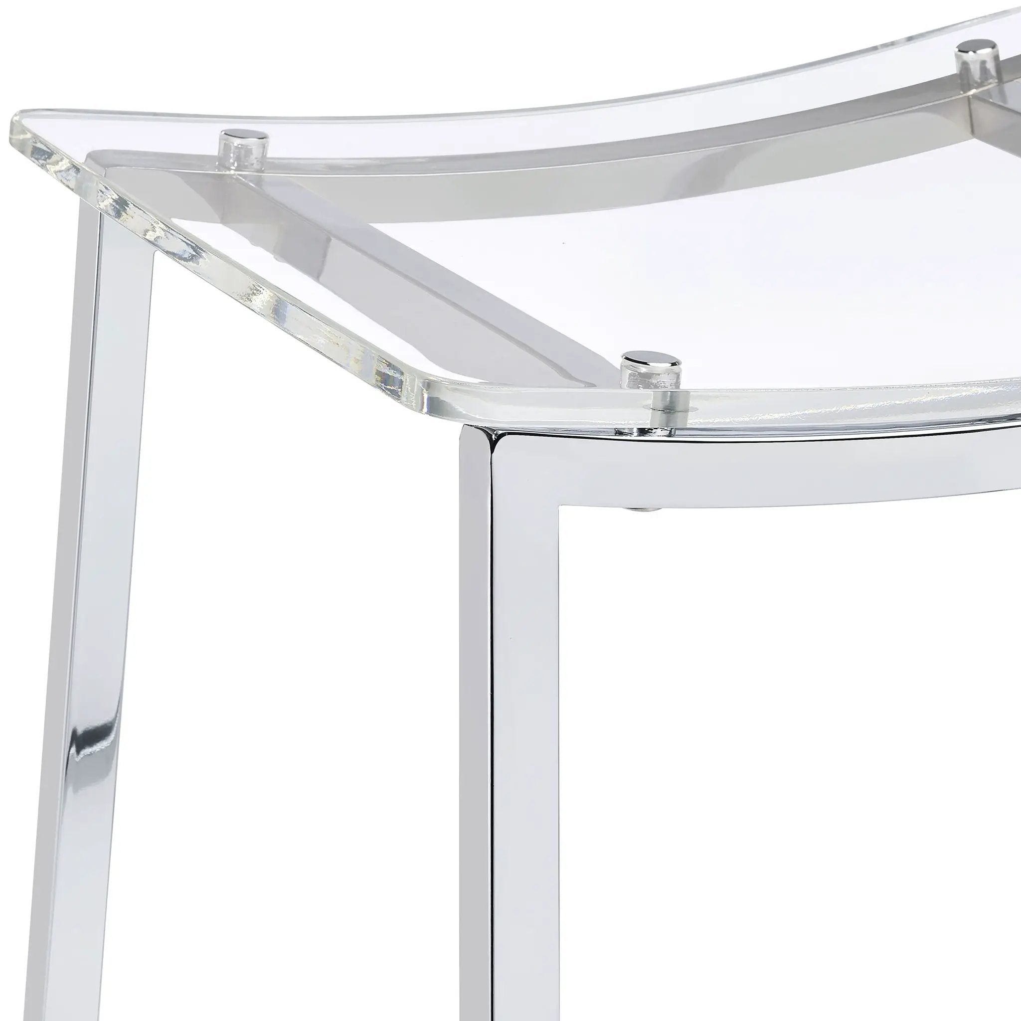Staten - Backless Counter Stool (Set of 2) - Chrome