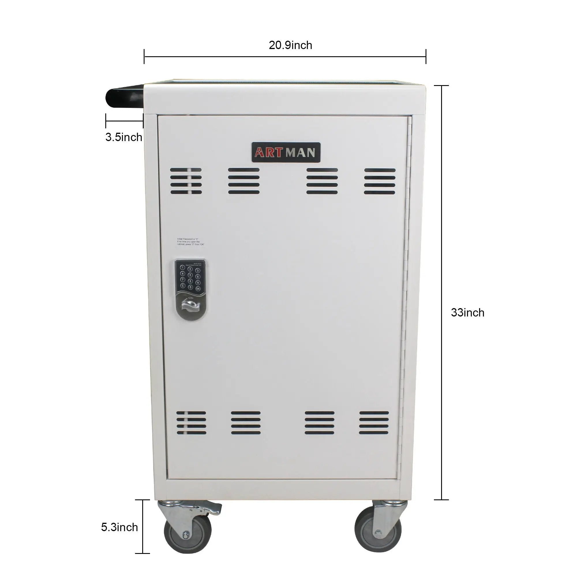 Mobile Charging Cart And Cabinet For Tablets Laptops 30 Device With Combination Lock by HouseOfZazla