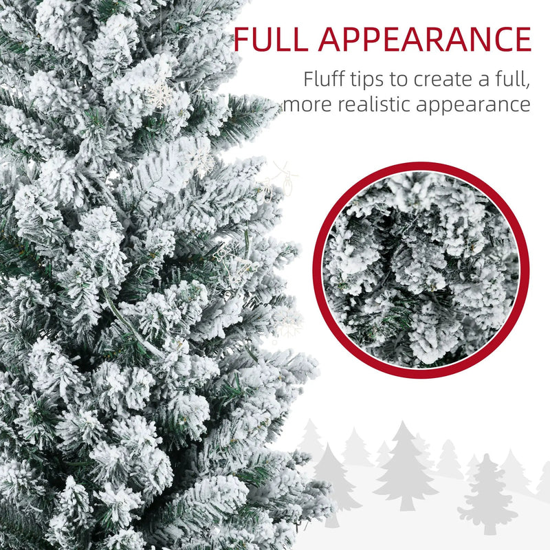 HOMCOM 5' Tall Pre-Lit Slim Noble Fir Artificial Christmas Tree by HouseOfZazla