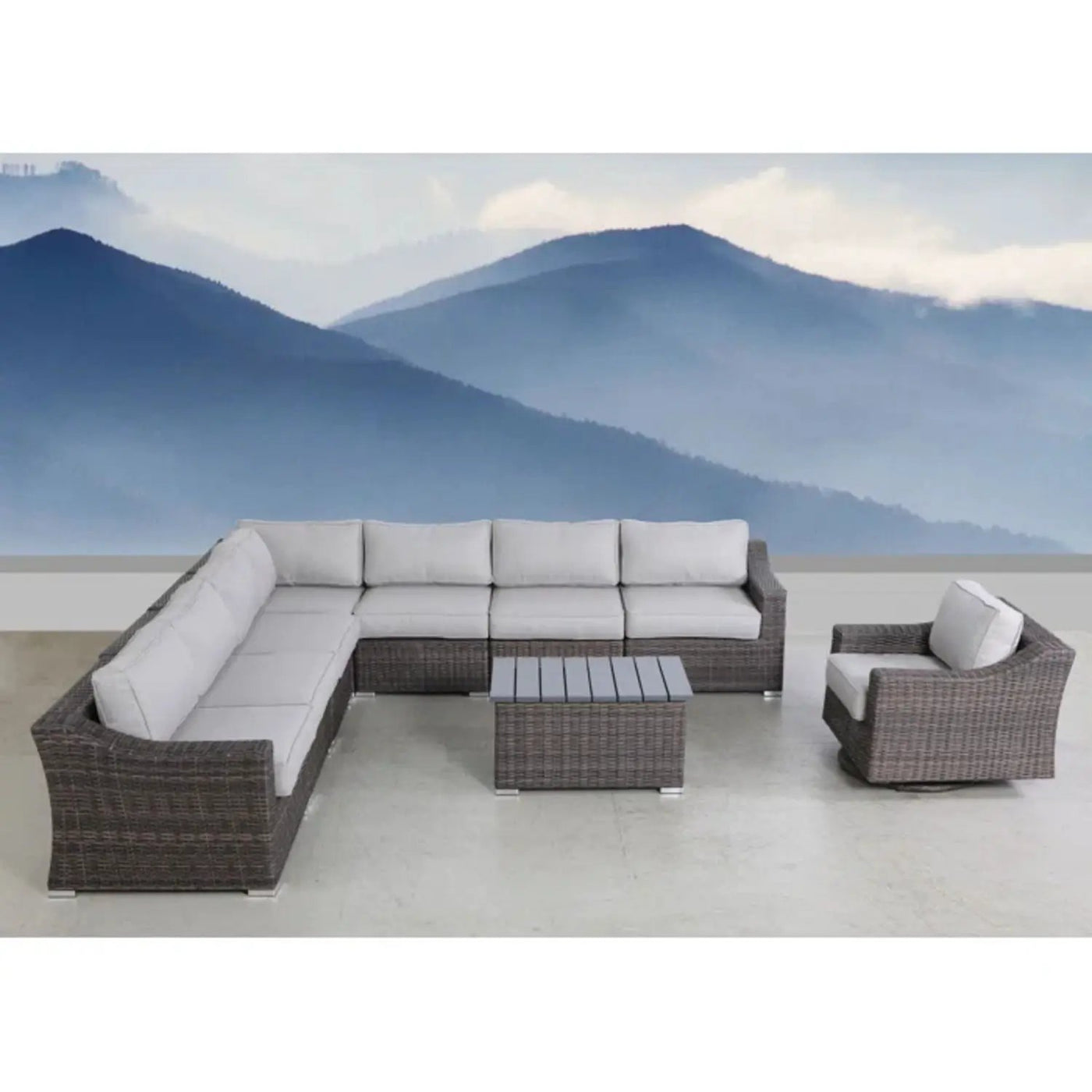 Stylish Sofa Seating Group With Cushions Perfect For Outdoor Gatherings by Unique Piece Furniture