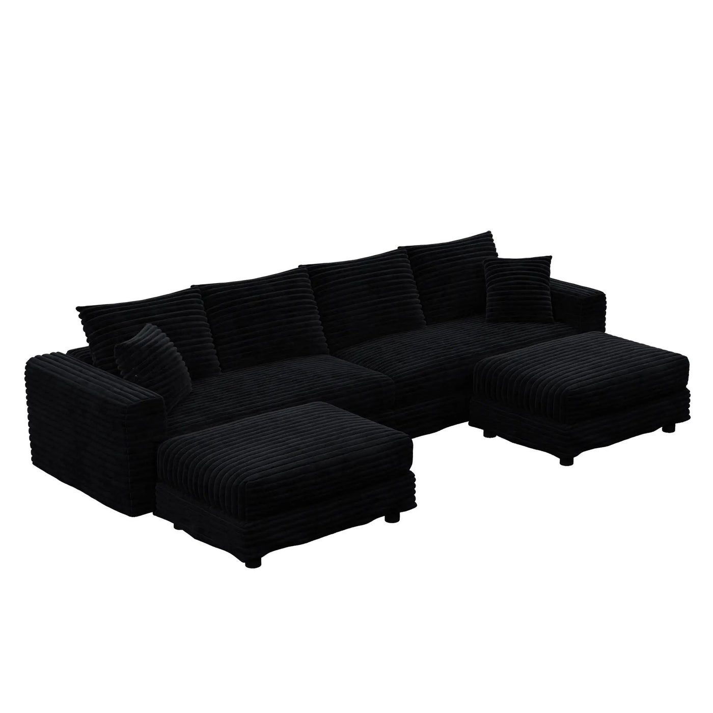 Modern Comfy Upholstered Sofa Cloud Couch & Deep Seat Couches by HouseOfZazla