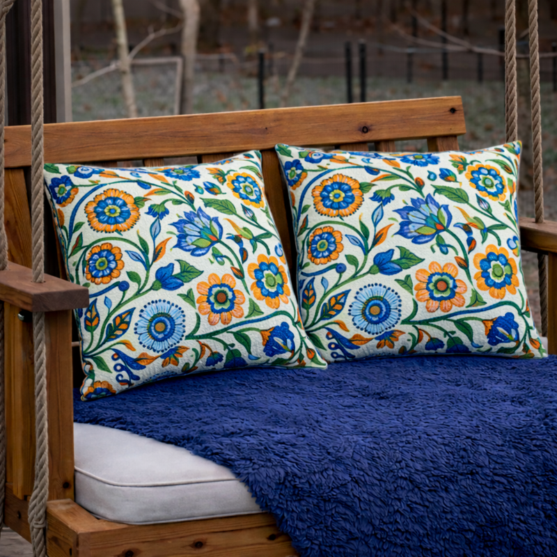 2 Pack Outdoor Pillow Covers - 18x18 Inch by HouseOfZazla