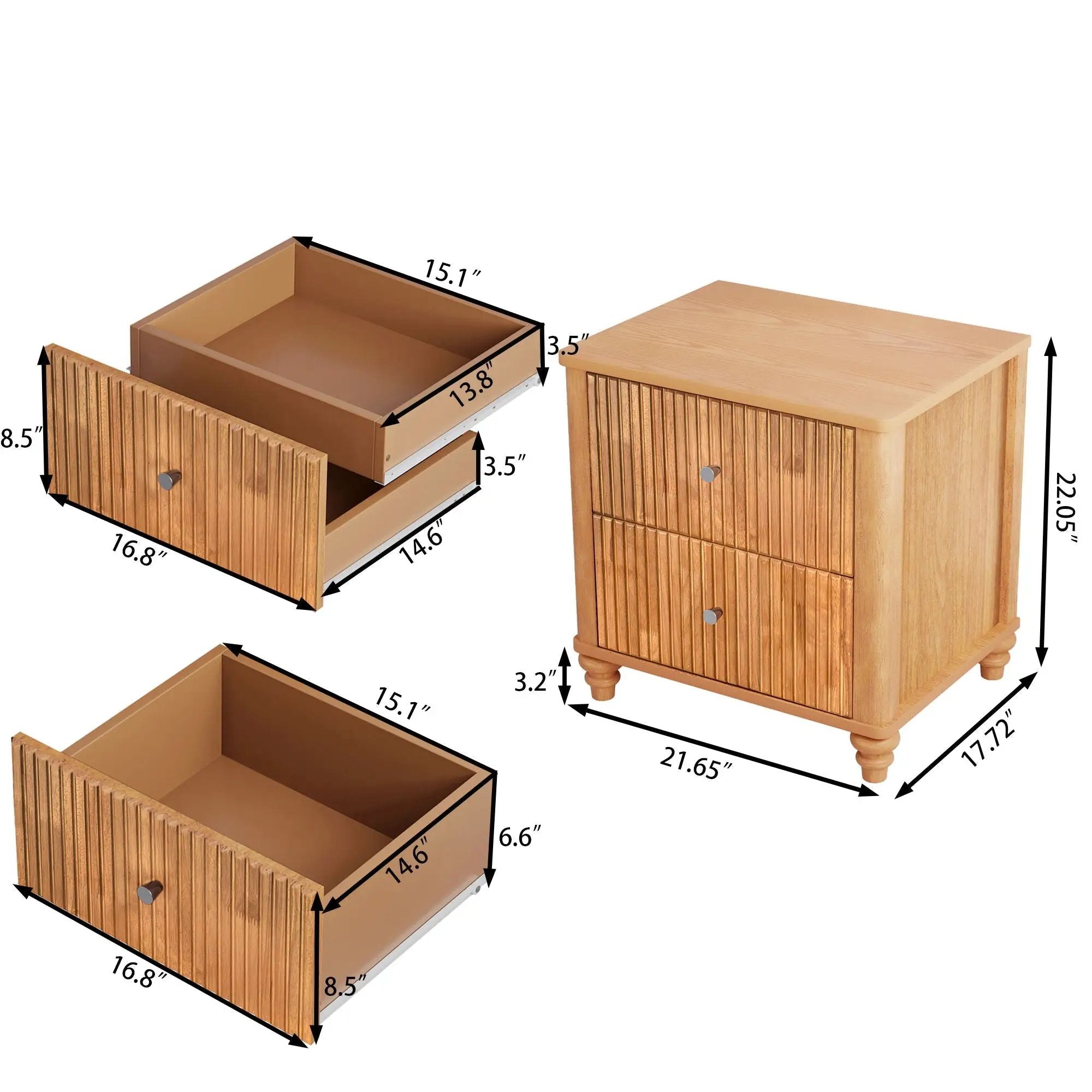 3 Piece Bedroom Set & Bed And 2 Nightstands by HouseOfZazla