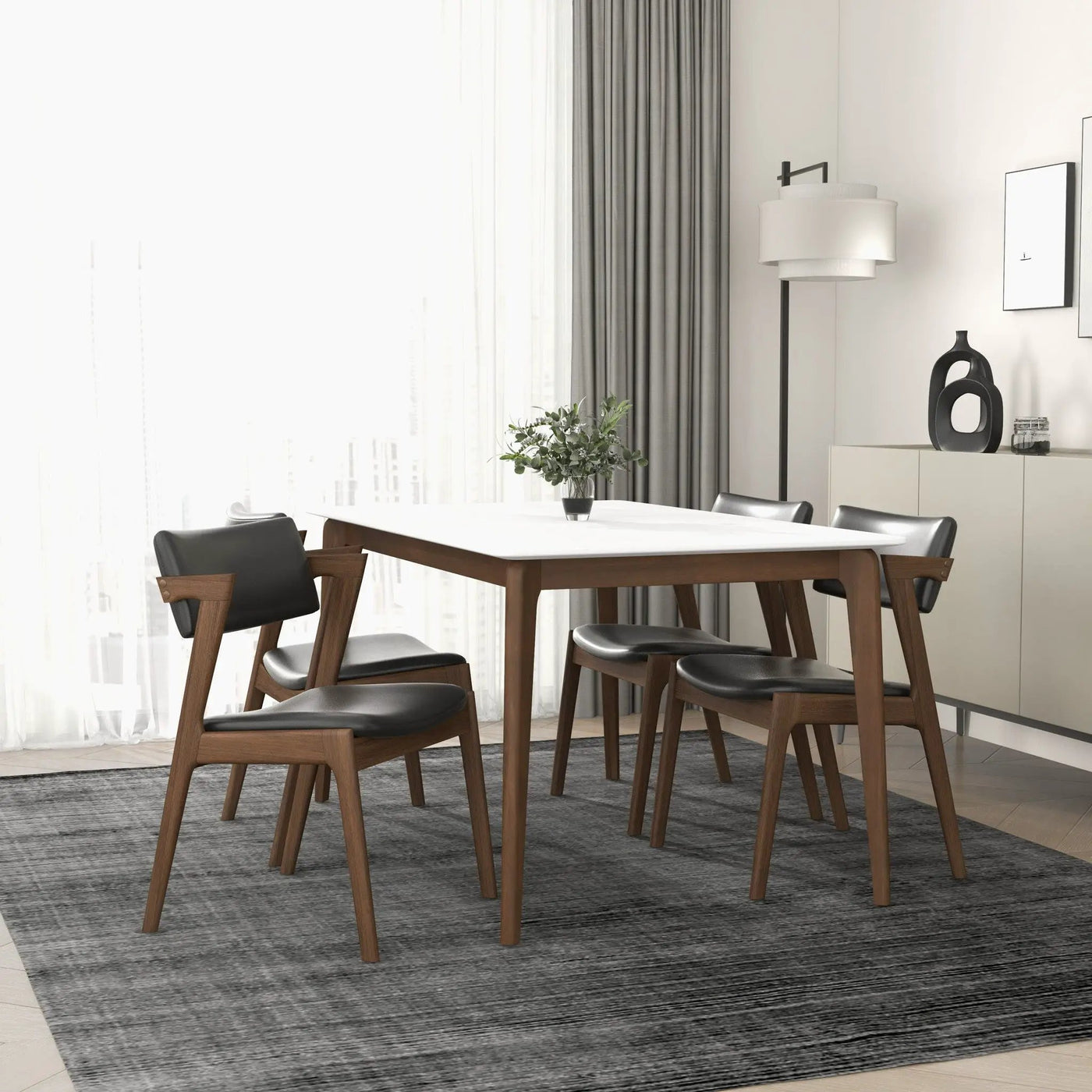 Edwin - Mid-Century Modern Dining Chair (Set of 2) by HouseOfZazla