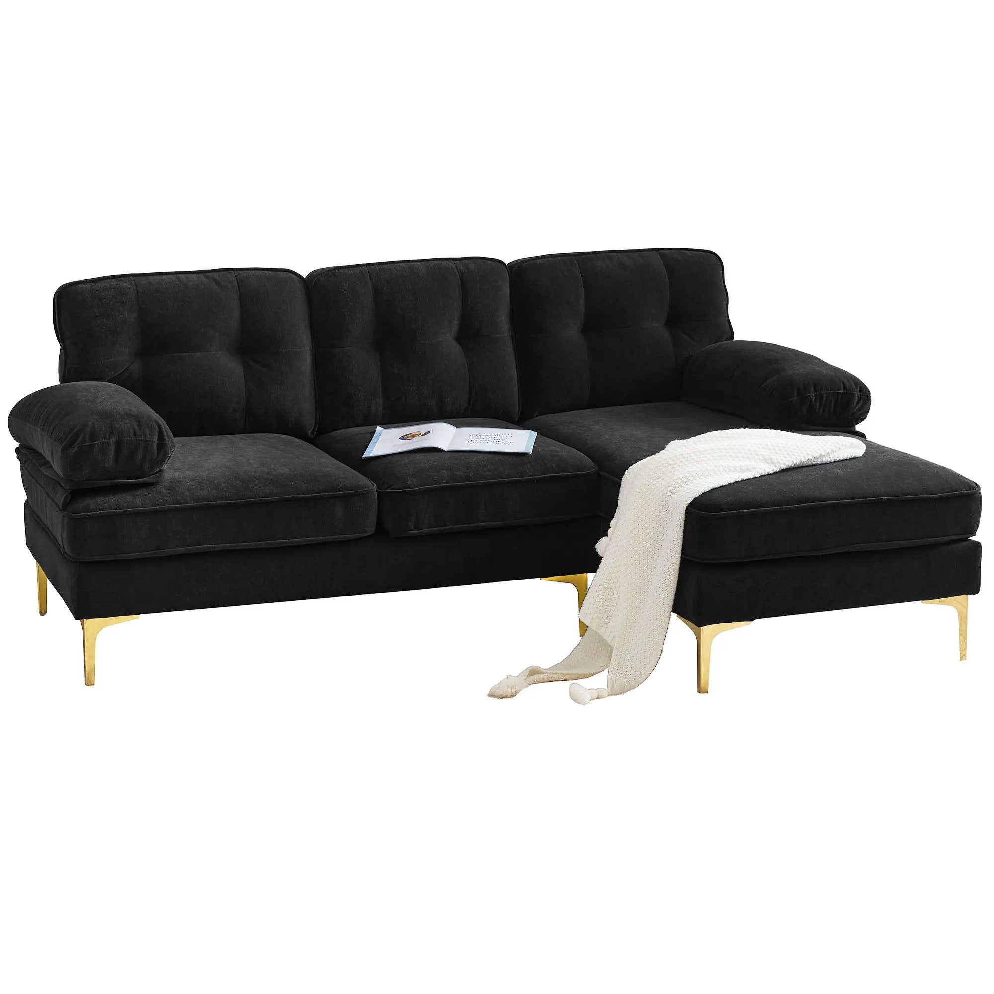 Modern L Shaped Sectional Sofa For Living Room by HouseOfZazla