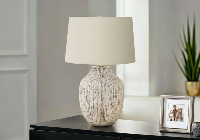 Lighting, Table Lamp, Ceramic, Transitional - Cream by HouseOfZazla