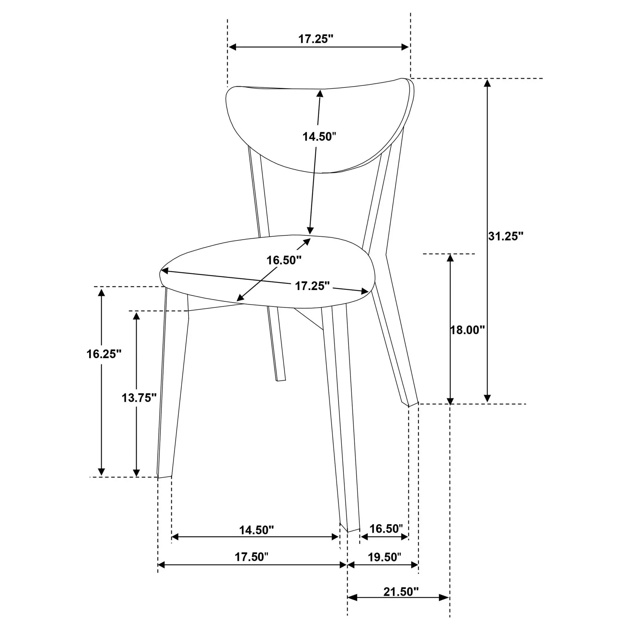 Carson - Dining Side Chair (Set of 2) - Walnut by HouseOfZazla