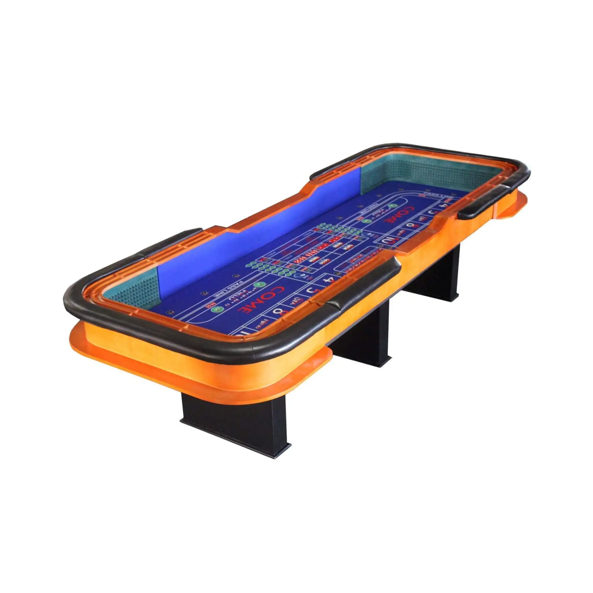 12FT Deluxe Casino Craps Game Table With Full Drink Rail (SAK68021) by SAKSBY WHOLESALE