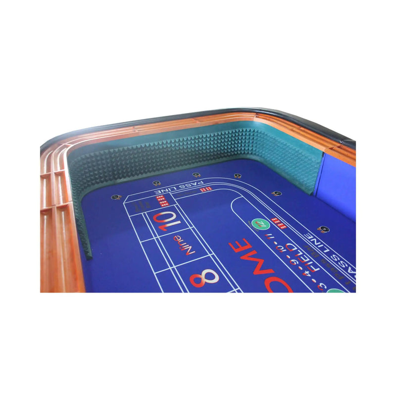 12FT Deluxe Casino Craps Game Table With Full Drink Rail (SAK68021) by SAKSBY WHOLESALE