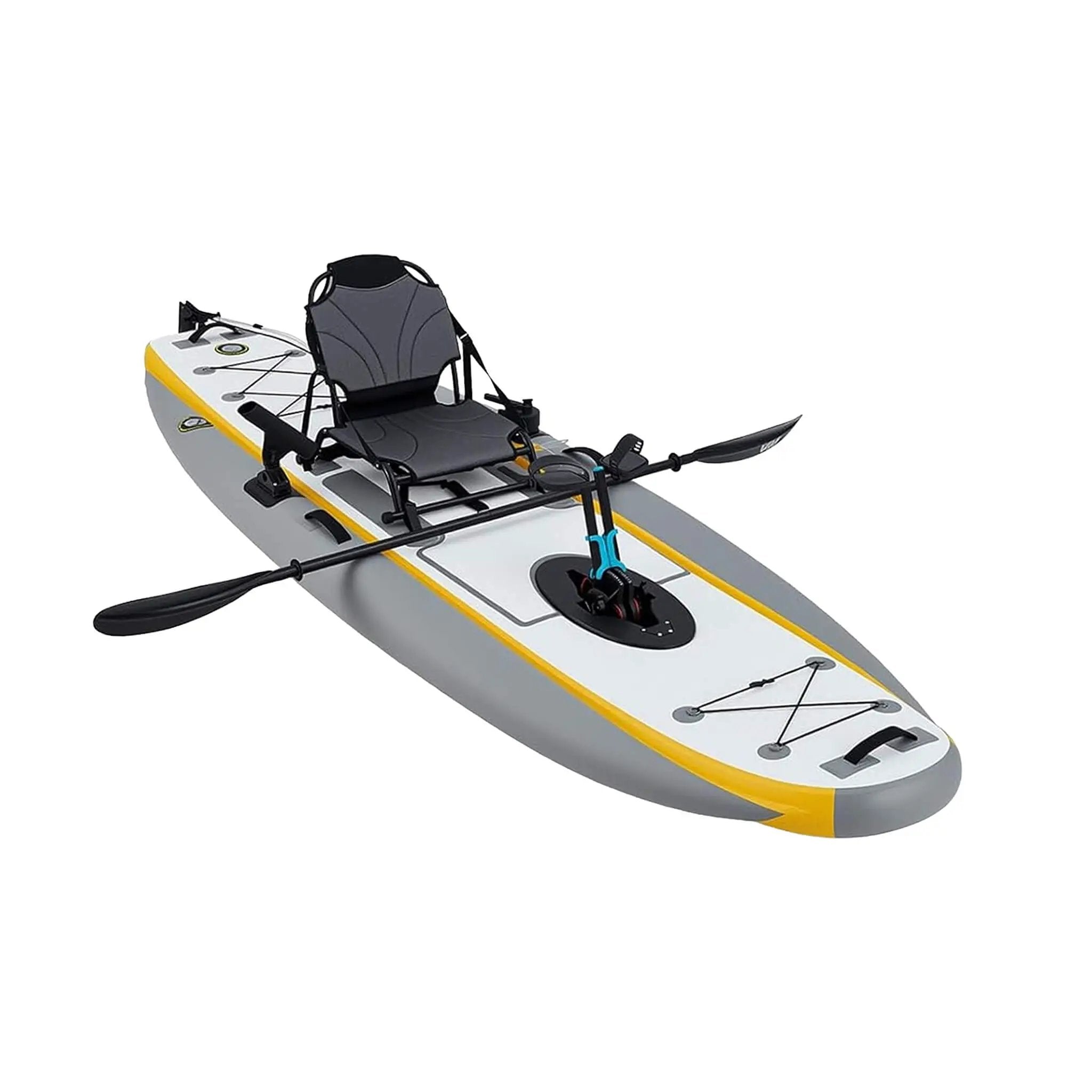 Portable 12FT Lightweight Inflatable PVC Fishing Kayak With Pedal System (SAK64328) by SAKSBY WHOLESALE