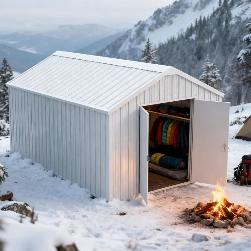 12'x20' Heavy-Duty Metal Garage Shed by Chery Industrial
