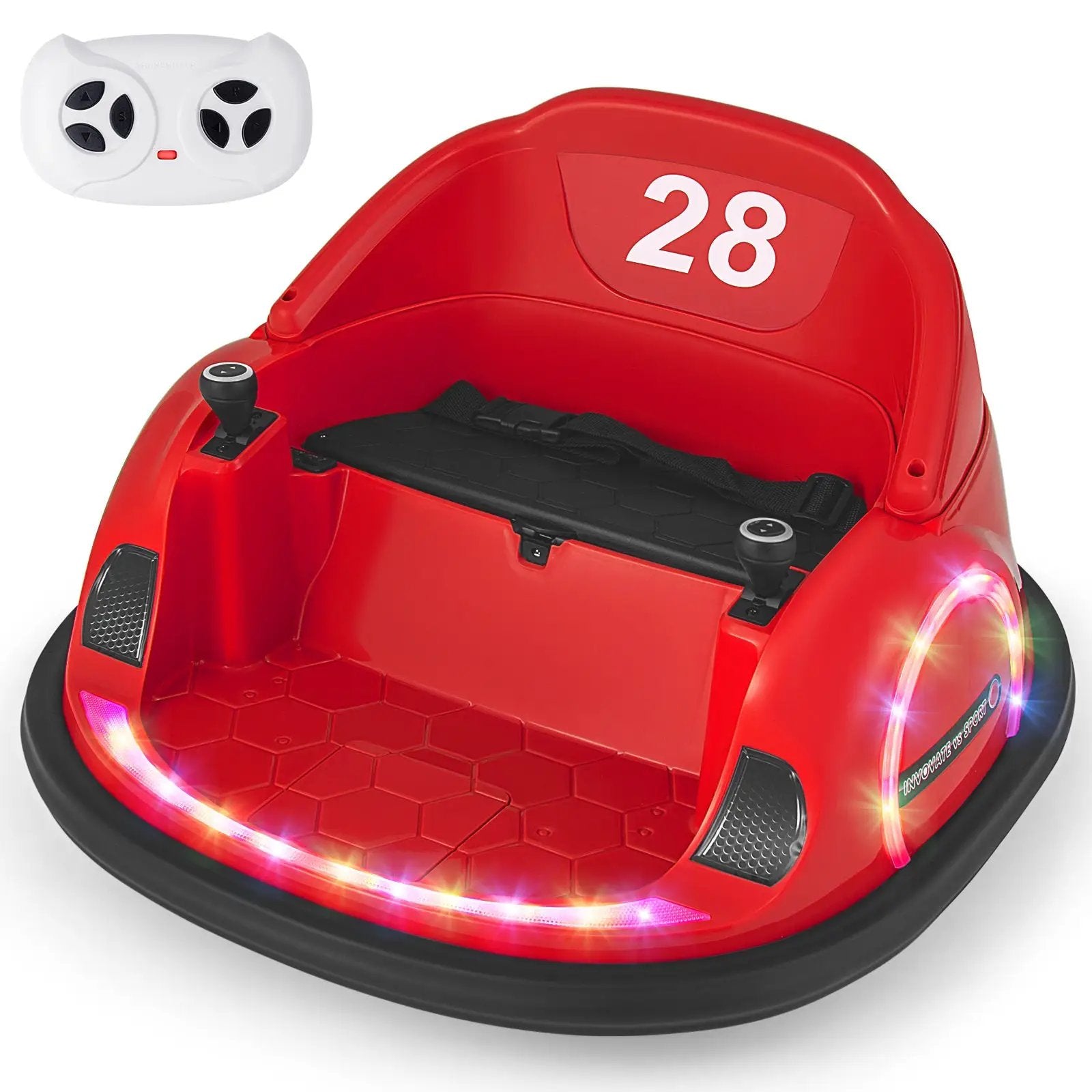 12V Ride On Bumper Car with Remote Control for Toddlers by DirectDeals