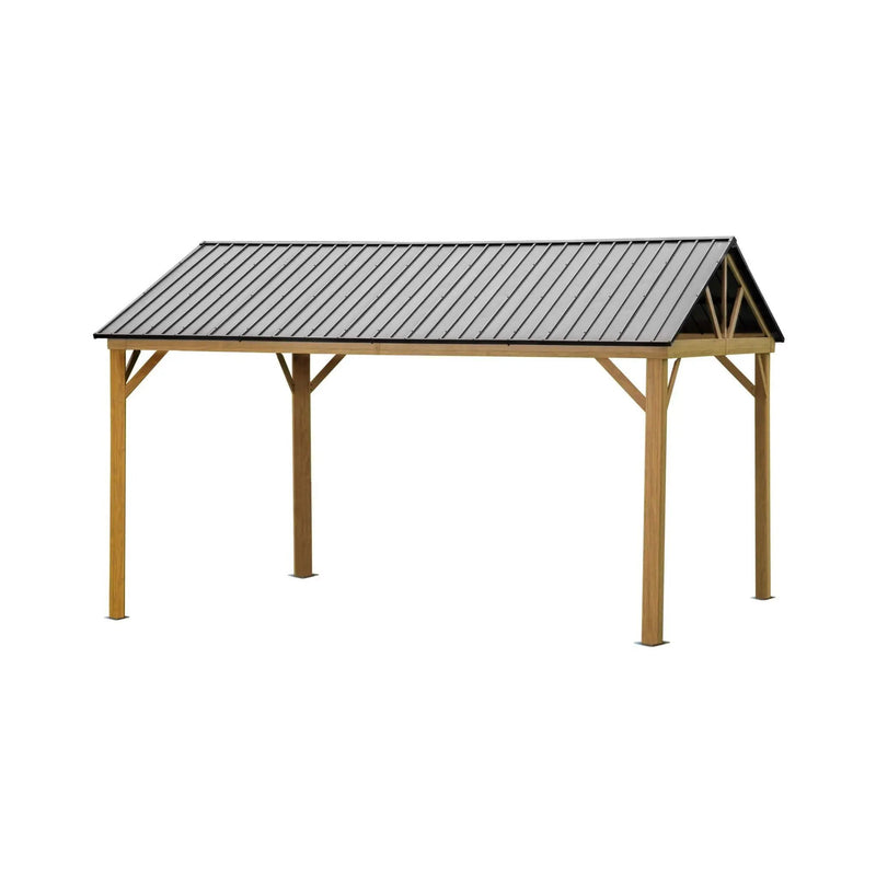[12X14FT] Alora Hardtop All-Weather Outdoor Gazebo With Galvanized Steel Roof (SAK83261) by SAKSBY WHOLESALE