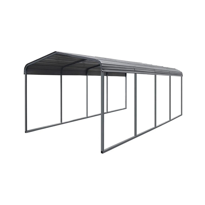 [12X20FT] Alora Premium Heavy-Duty Outdoor Canopy Garage Shelter With Galvanized Metal Roof (SAK91523) by SAKSBY WHOLESALE