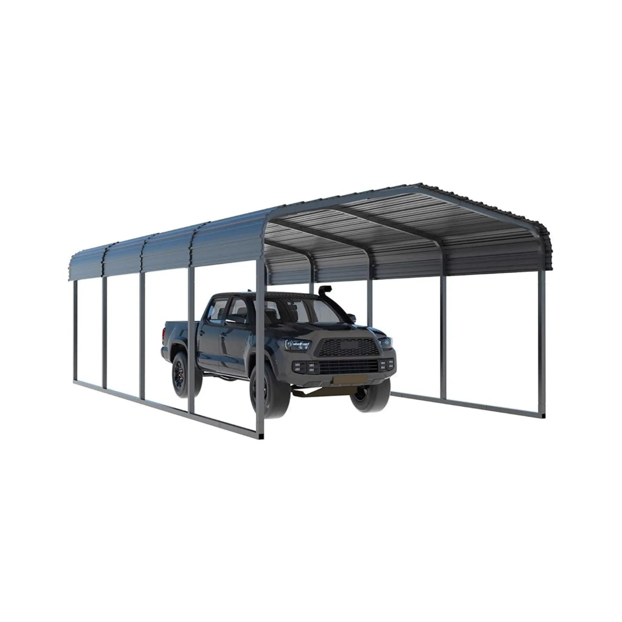 [12X20FT] Alora Premium Heavy-Duty Outdoor Canopy Garage Shelter With Galvanized Metal Roof (SAK91523) by SAKSBY WHOLESALE