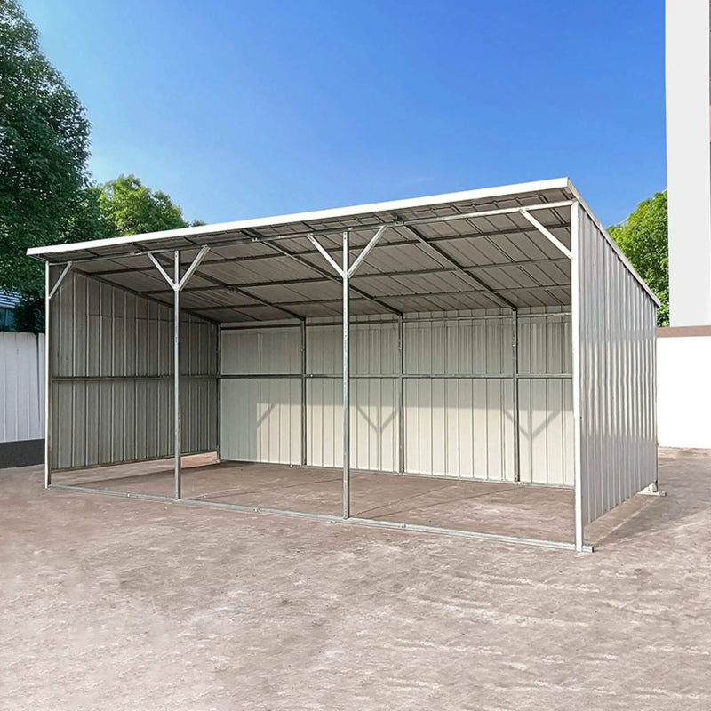 [12X25FT] Alora Heavy-Duty Galvanized steel Storage Equipment Shed (SAK20471) by SAKSBY WHOLESALE