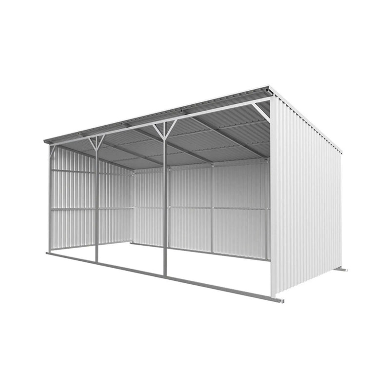 [12X25FT] Alora Heavy-Duty Galvanized steel Storage Equipment Shed (SAK20471) by SAKSBY WHOLESALE