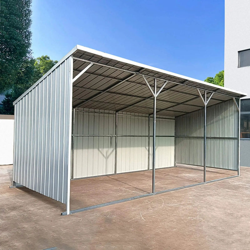 [12X25FT] Alora Heavy-Duty Galvanized steel Storage Equipment Shed (SAK20471) by SAKSBY WHOLESALE