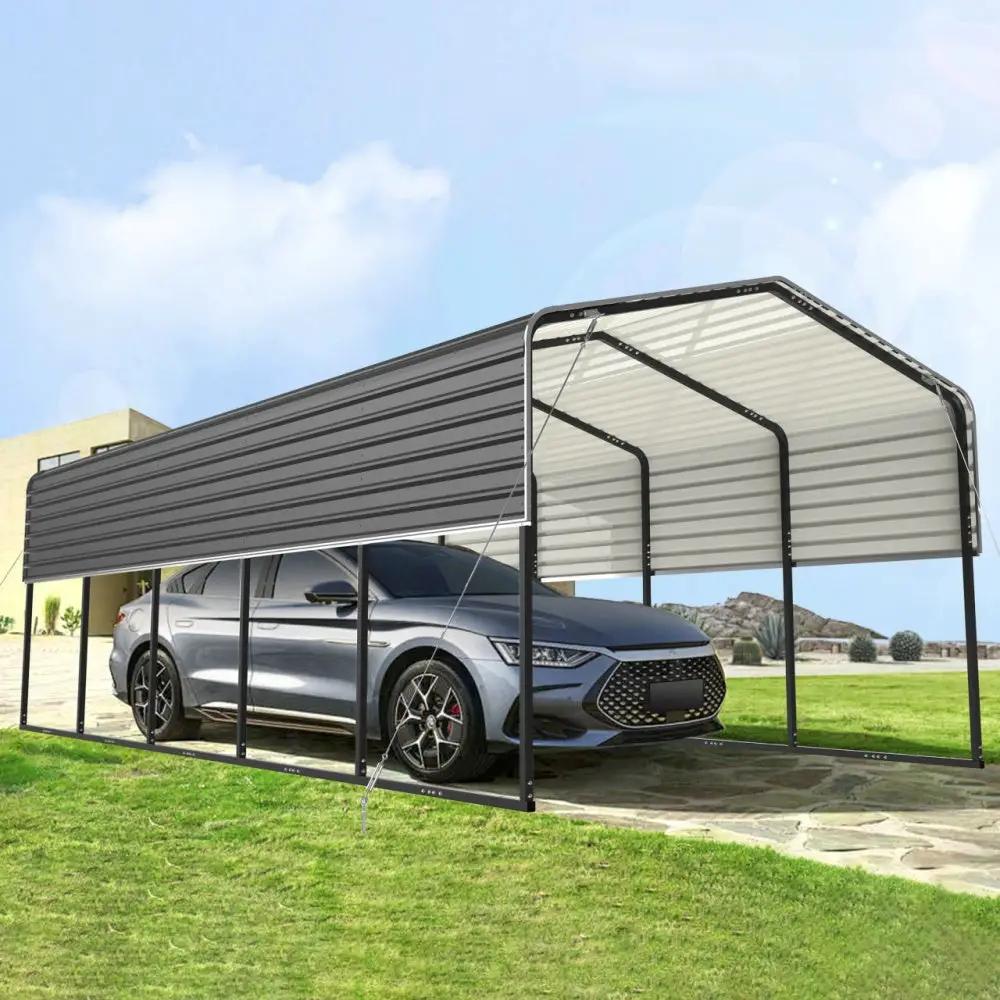 12'x30' Metal Carport with Corrugated Roof by Chery Industrial