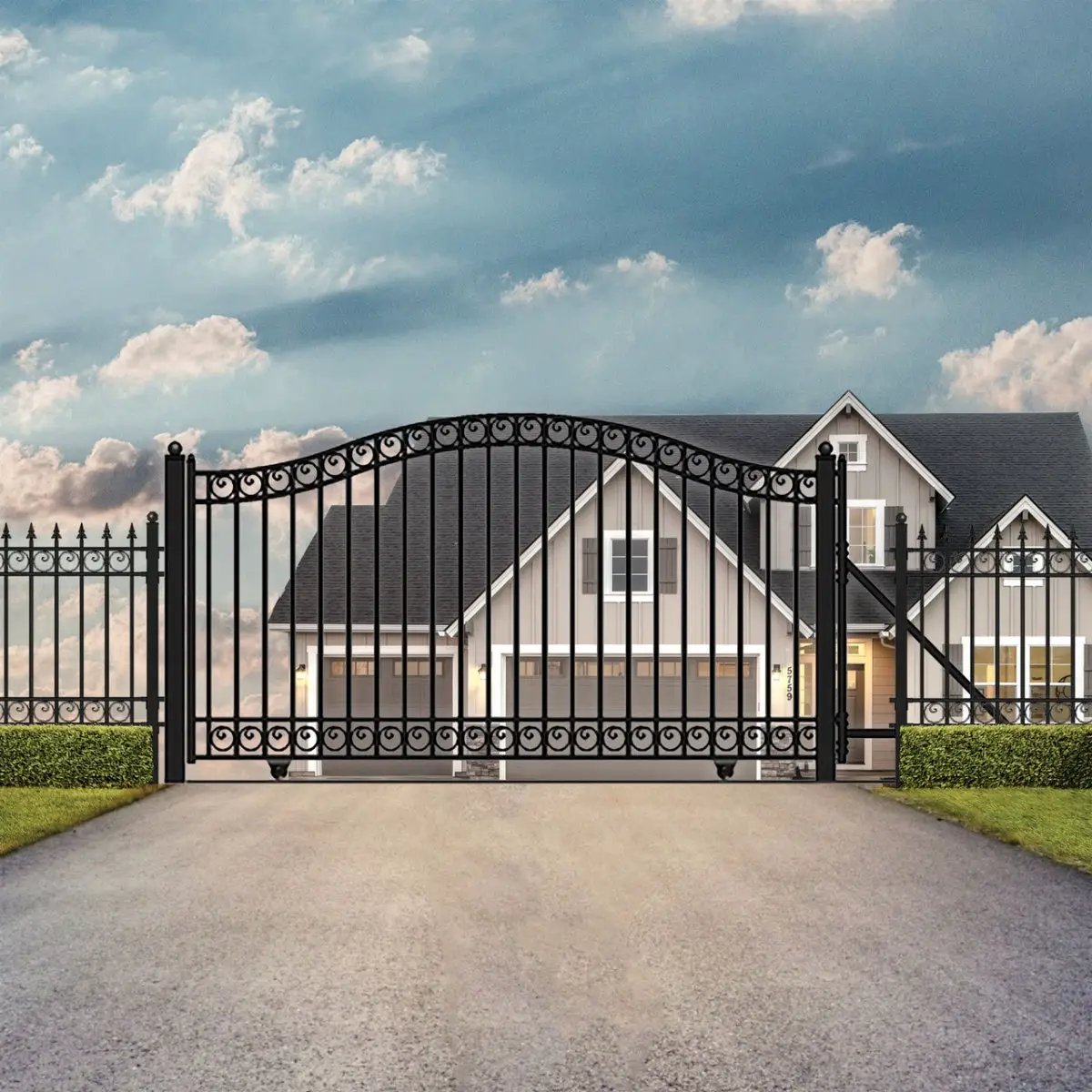 14x6 ft Steel Sliding Driveway Gate by Chery Industrial