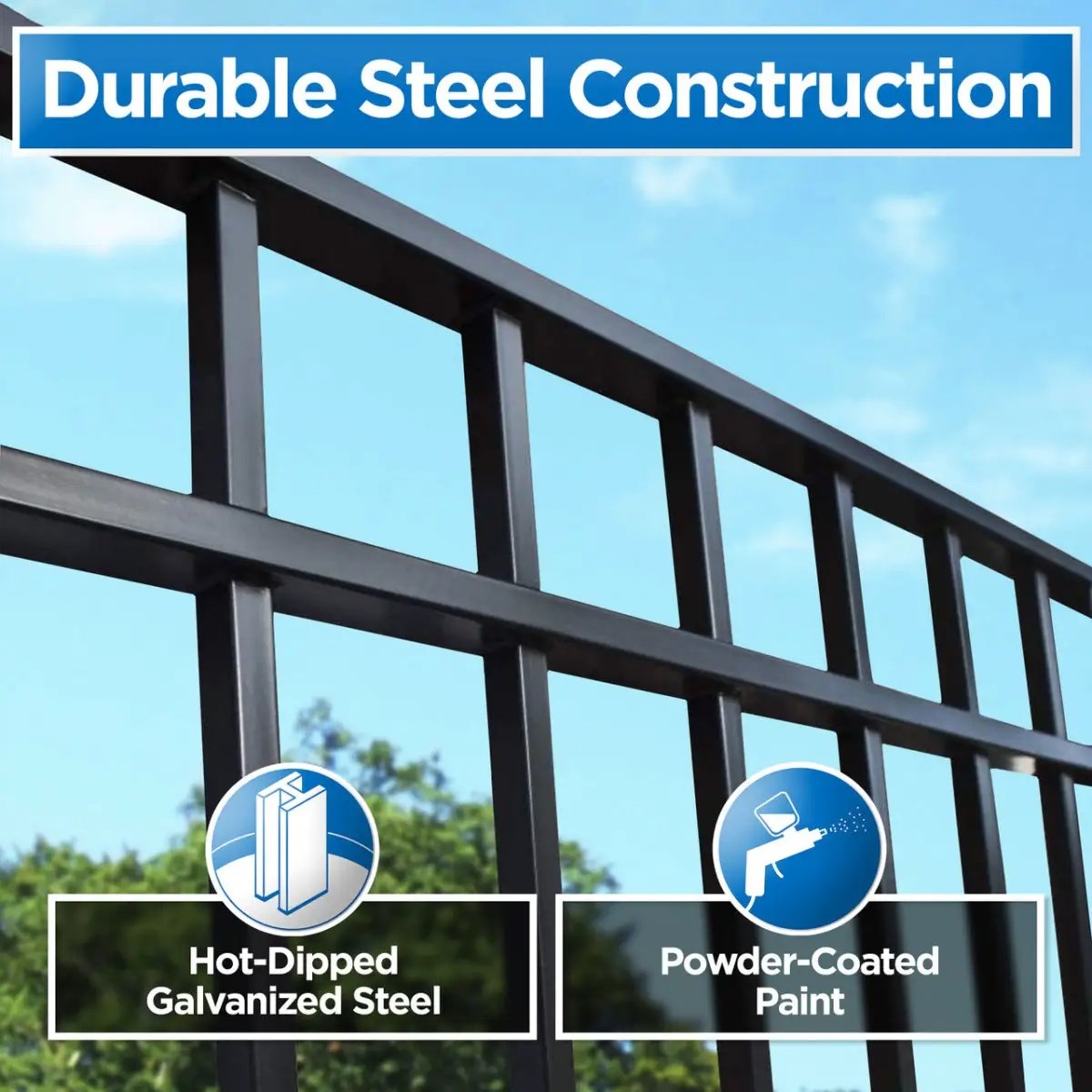 12x6 ft Steel Sliding Driveway Gate by Chery Industrial