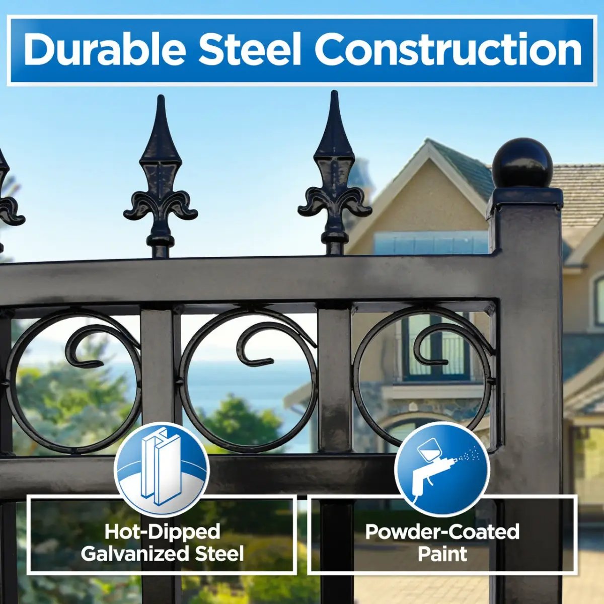 14x6 ft Steel Sliding Driveway Gate by Chery Industrial