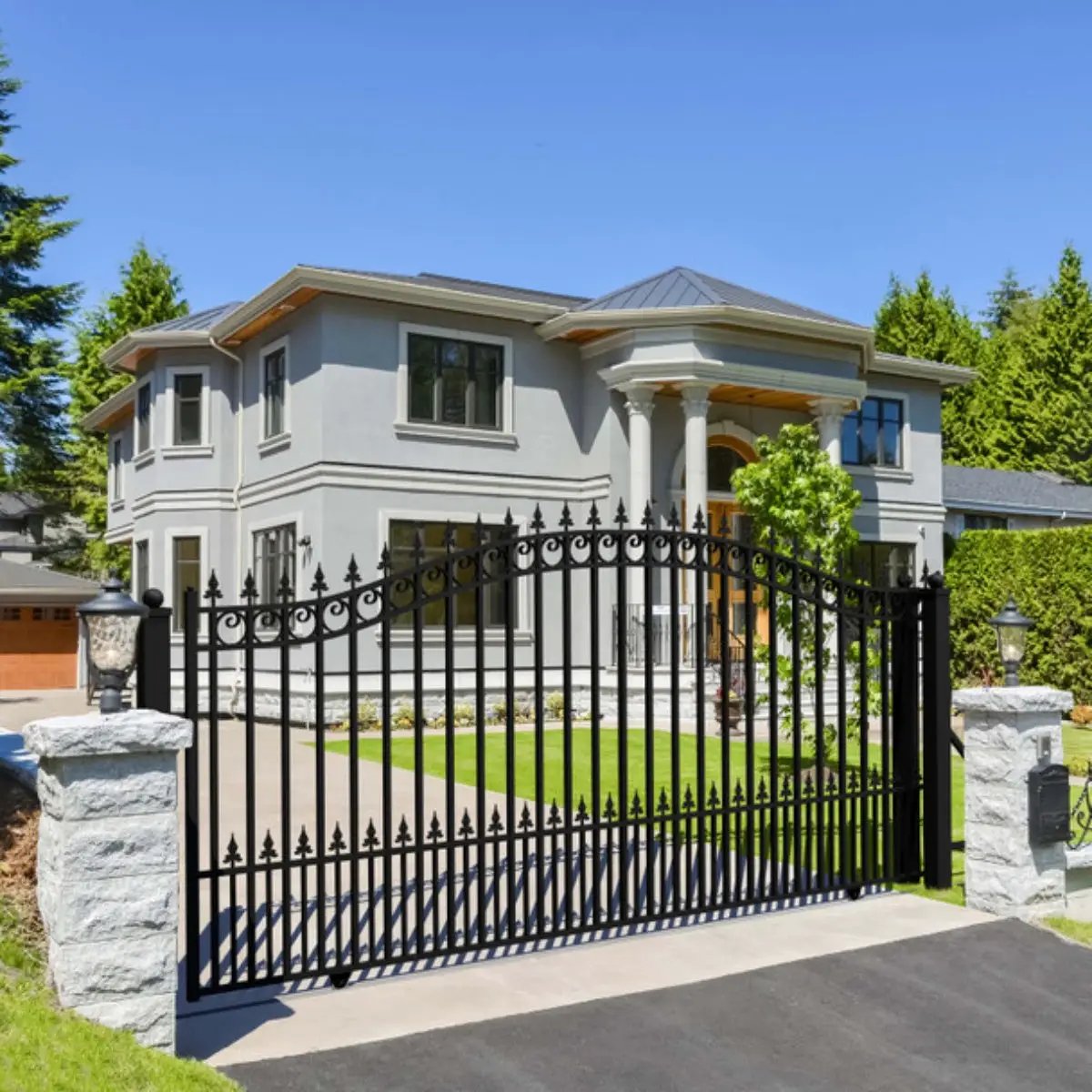14x6 ft Steel Sliding Driveway Gate by Chery Industrial