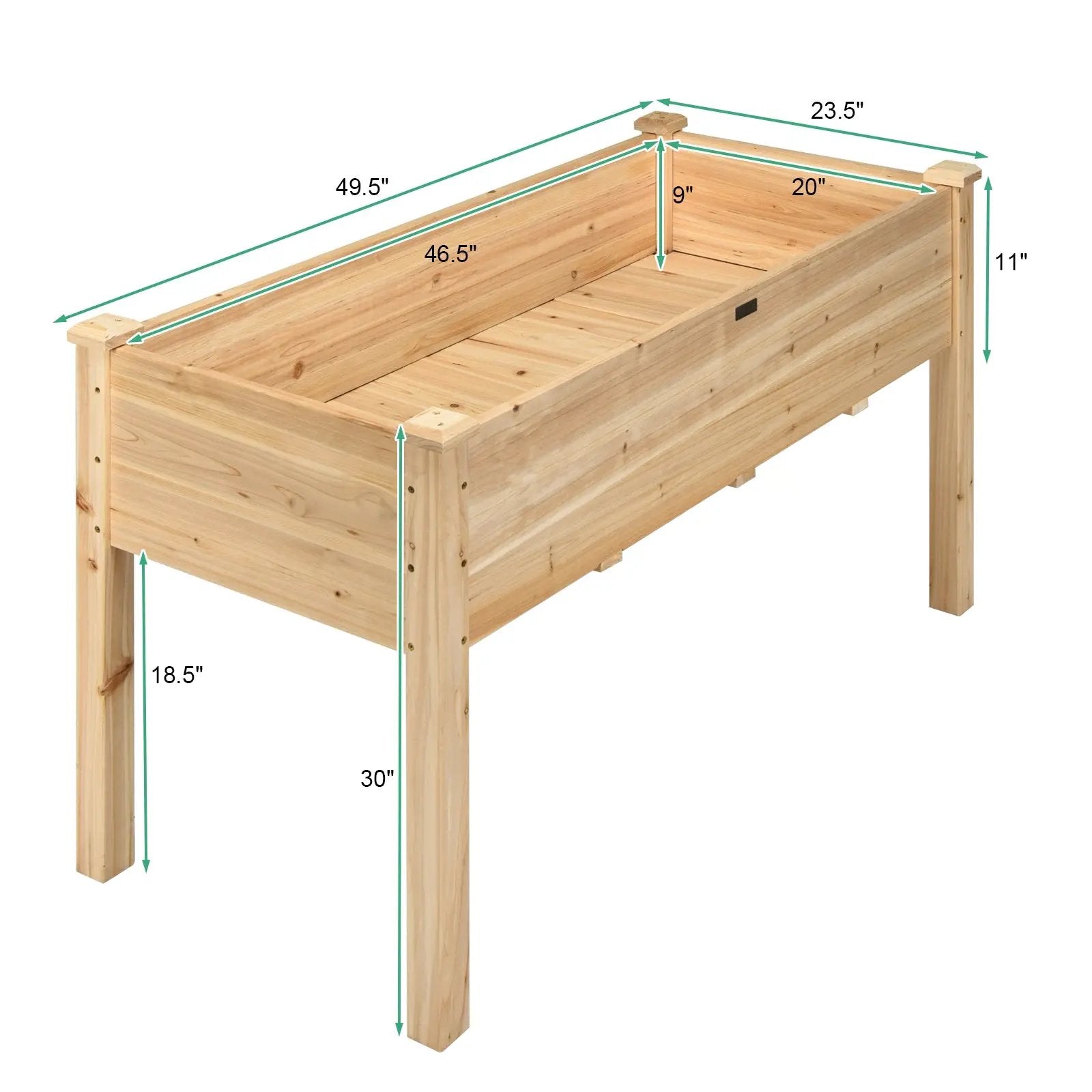 Wooden Raised Vegetable Garden Bed Elevated Grow Vegetable Planter by DirectDeals