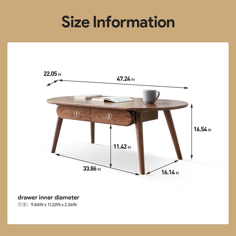 Capsule Centre Low Table With Drawers Coffee Table by HouseOfZazla
