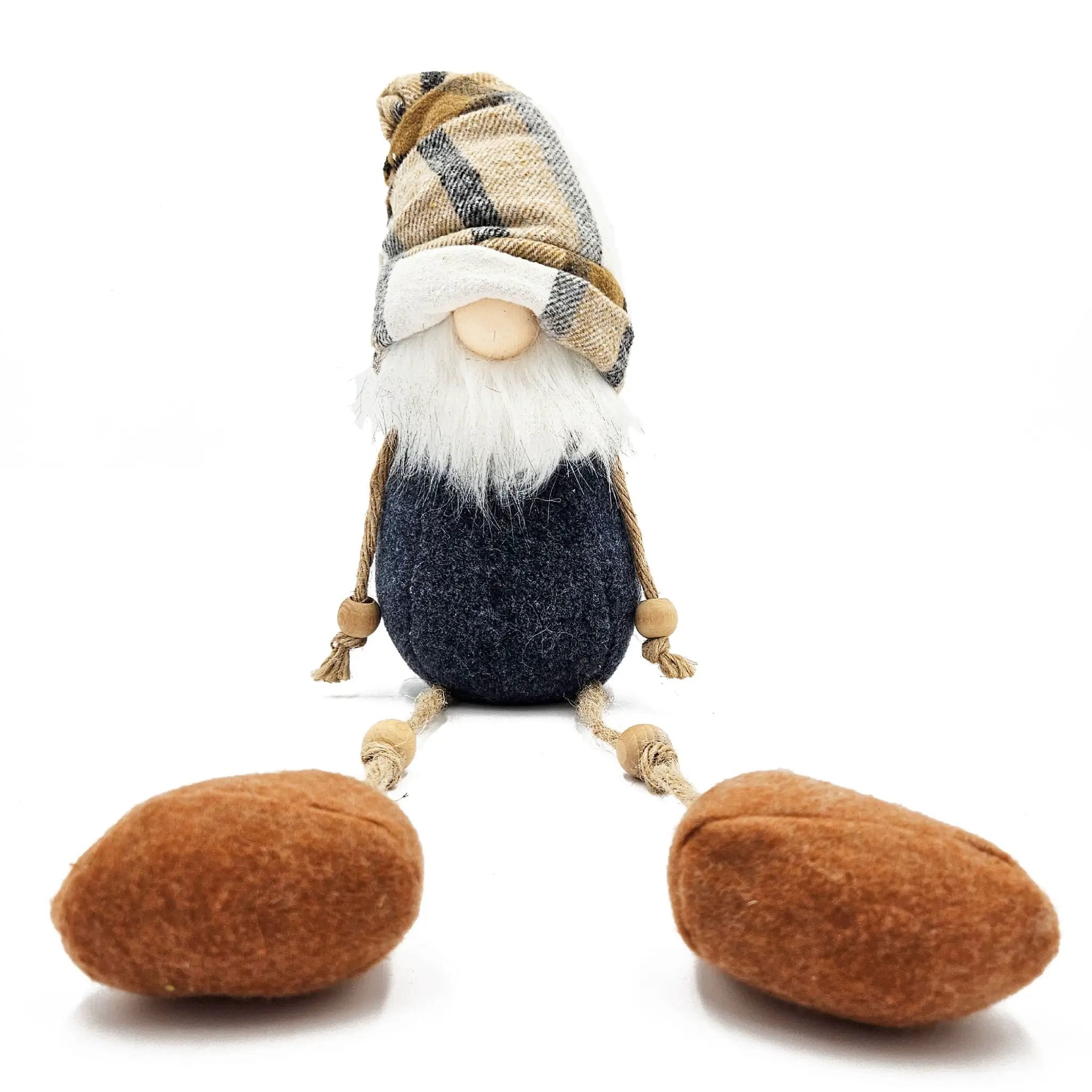 3 Pieces Fall Thanksgiving Gnomes Decorations, Harvest Festival Table Home Ornaments For Holiday Party Gifts - Blue / Brown by Unique Piece Furniture