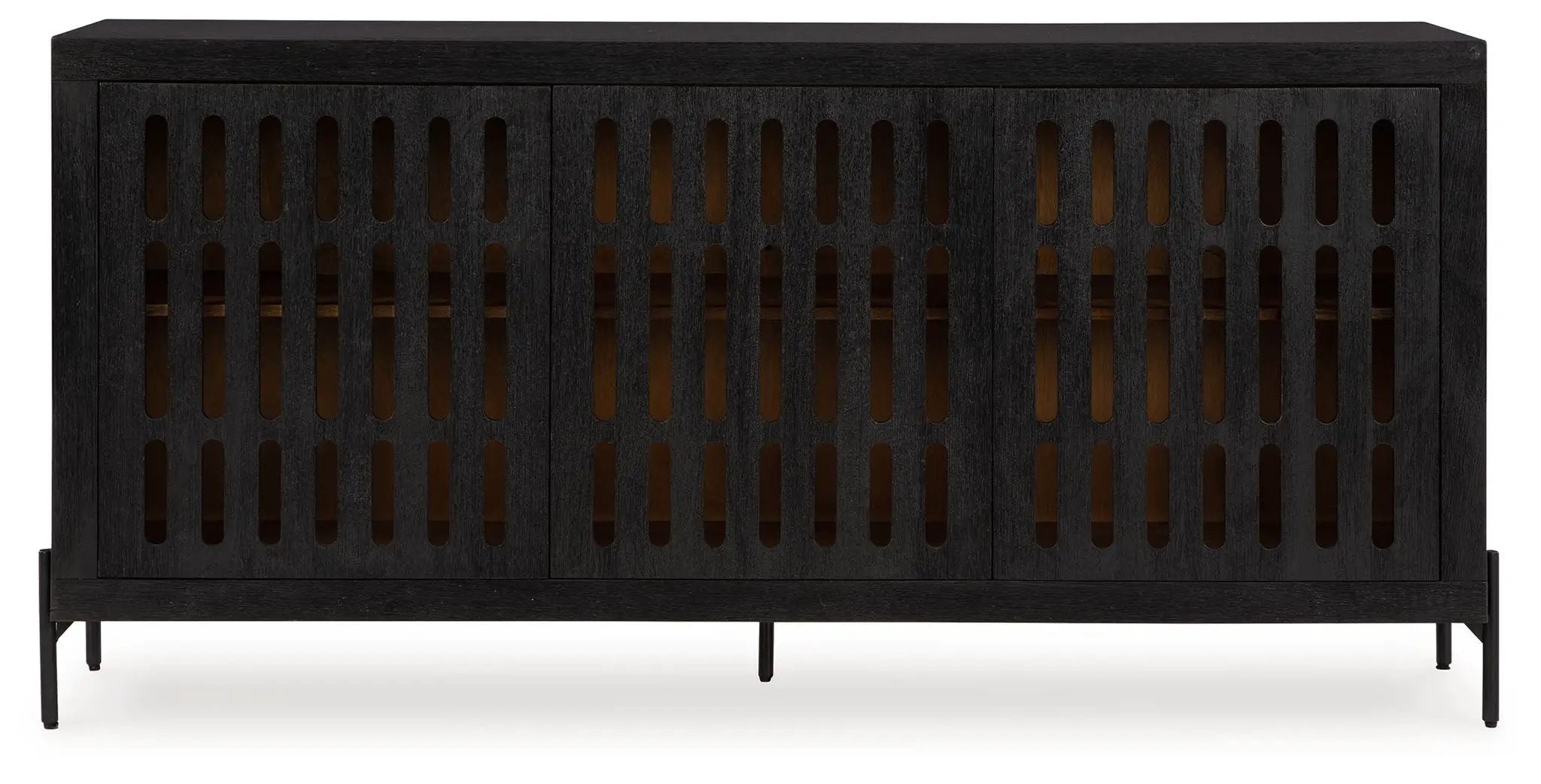 Vallisburg - Accent Cabinet - Black / Natural by Unique Piece Furniture