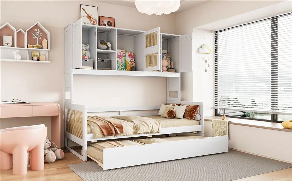 Daybed And All In One Cabinet And Shelf by Unique Piece Furniture