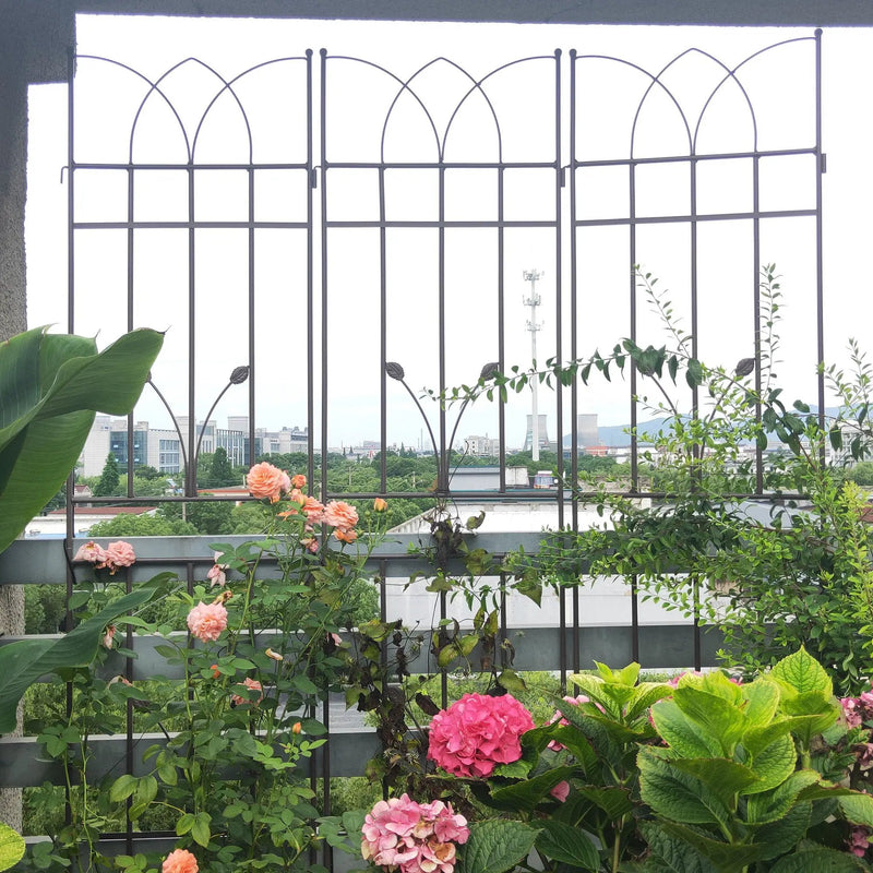 Metal Garden Trellis Rustproof For Climbing Plants Outdoor Flower Support by HouseOfZazla