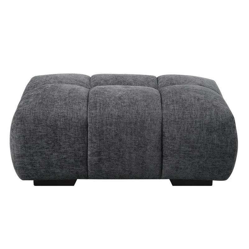 Chosen - Chenille Ottoman - Gray by Unique Piece Furniture