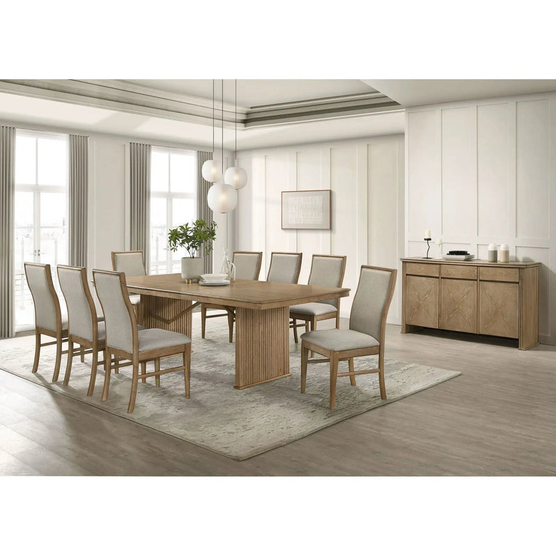 Dreydon - 3 Door Sideboard Server - Light Brown by HouseOfZazla