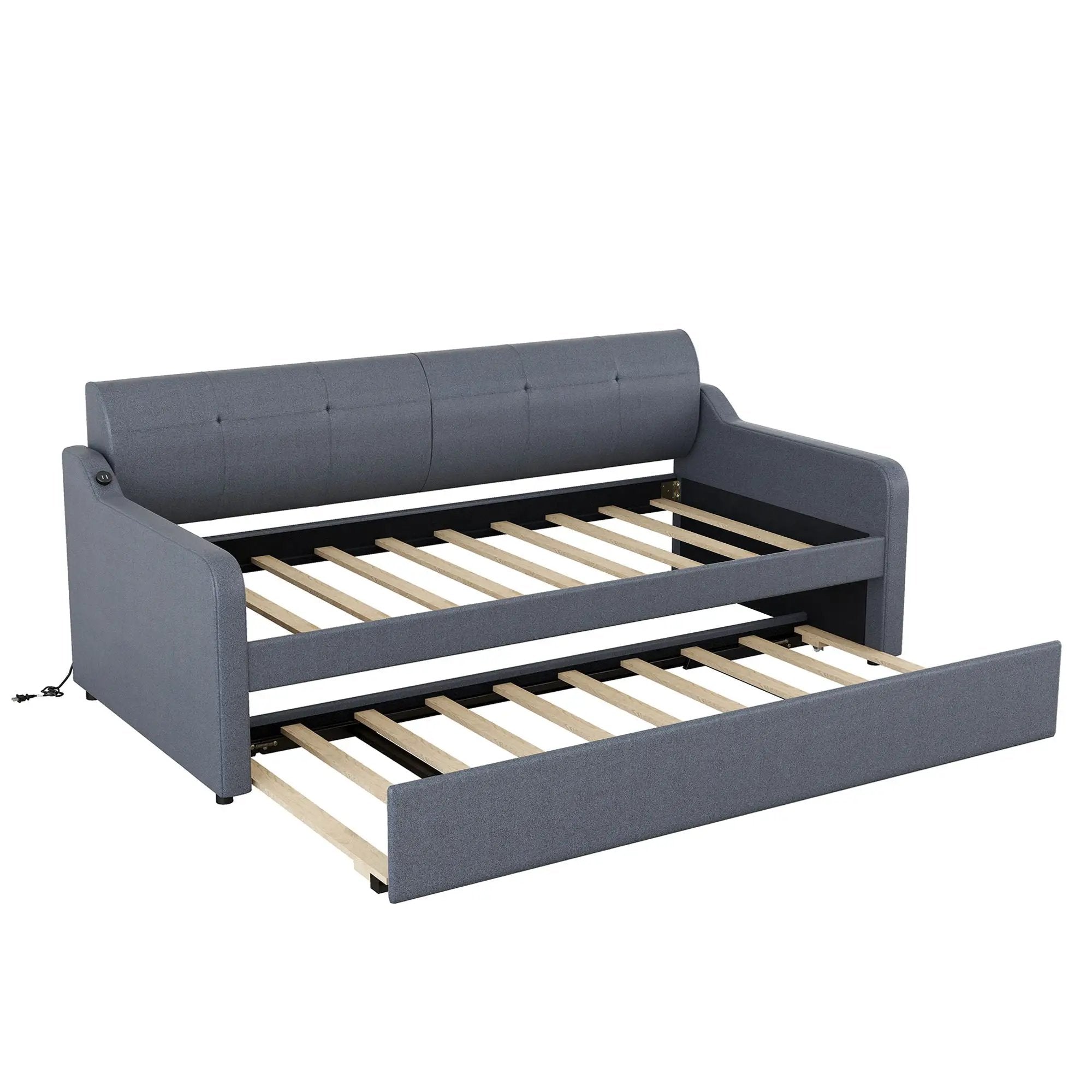 Upholstered Daybed With Trundle And USB Charging by Unique Piece Furniture