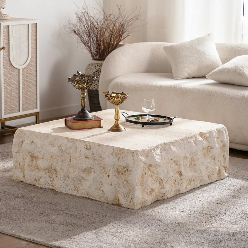MgO Mid-Century Square Centre Coffee Table by HouseOfZazla