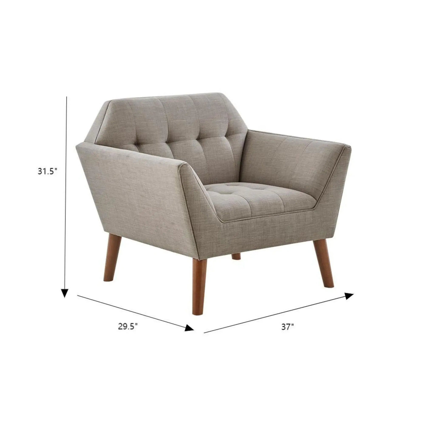Modern Lounge Chair With Button Tufting by Unique Piece Furniture