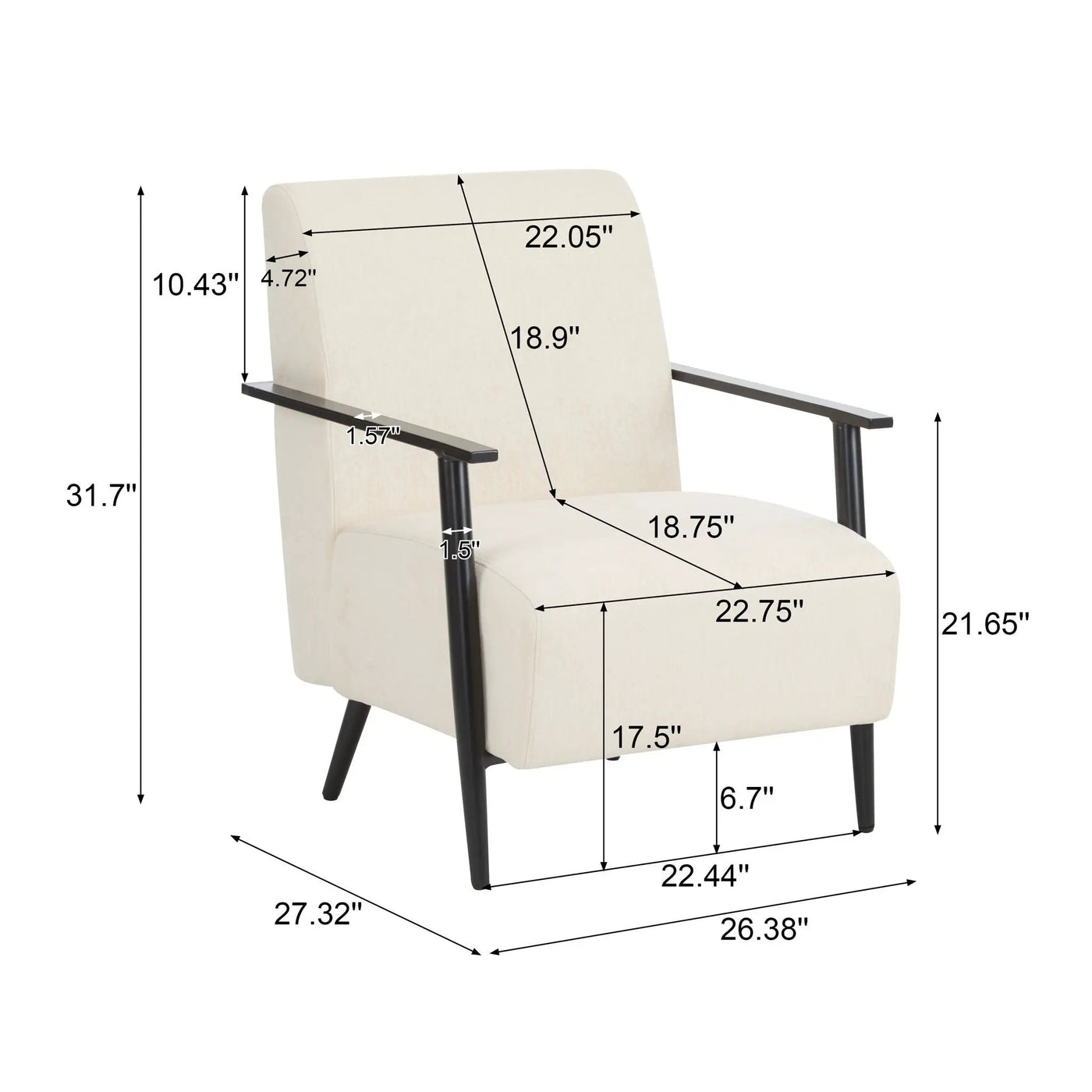 Modern Lounge Chair With Upholstery by HouseOfZazla
