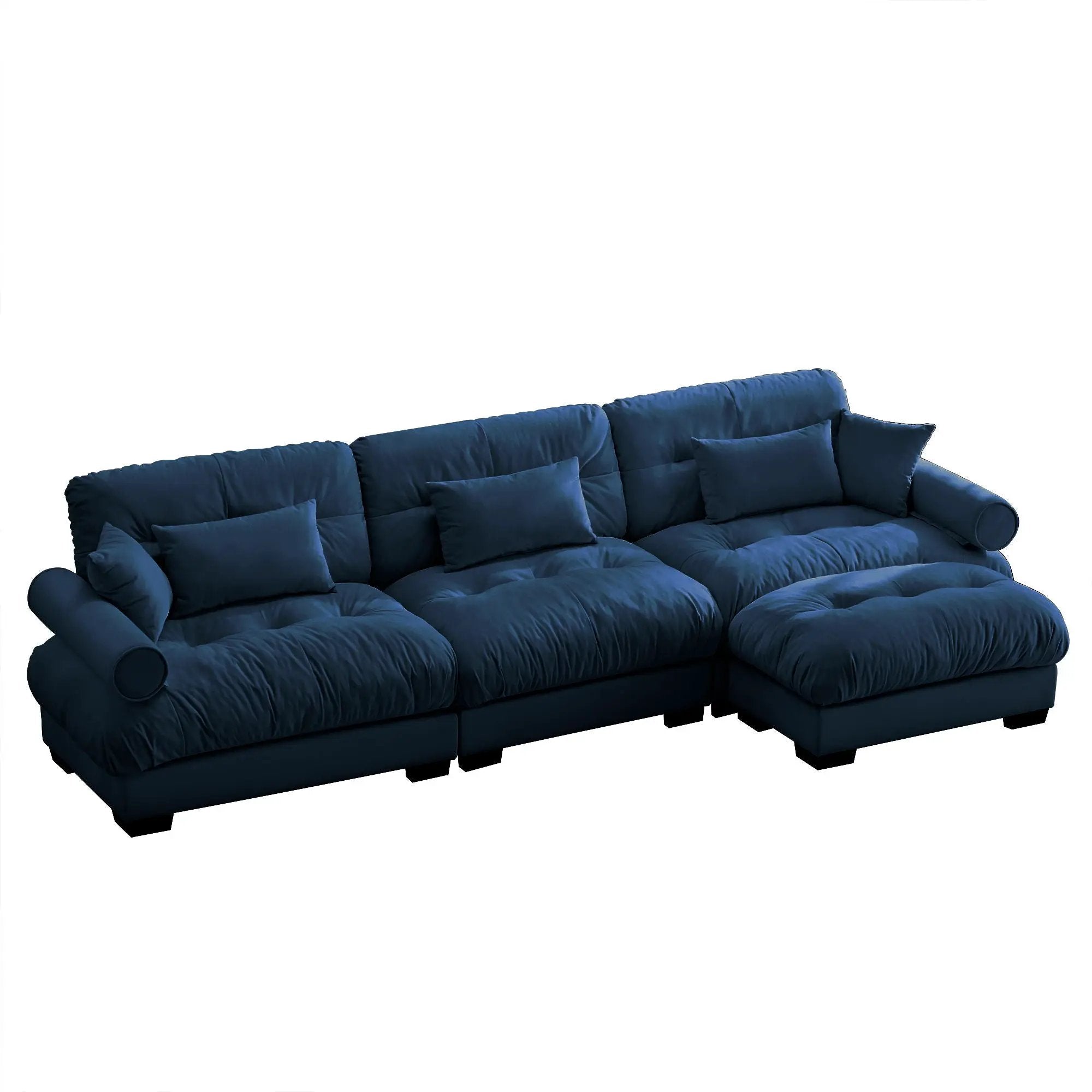 Super Comfort Oversized Modular Sectional Sofa With Movable Ottoman by Unique Piece Furniture