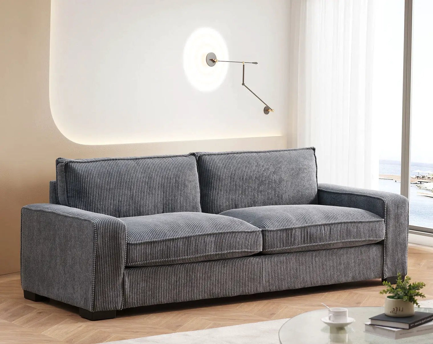 Luxe - Sofa With Sleek Design, Spacious And Comfortable 3 Seater Couch by Unique Piece Furniture