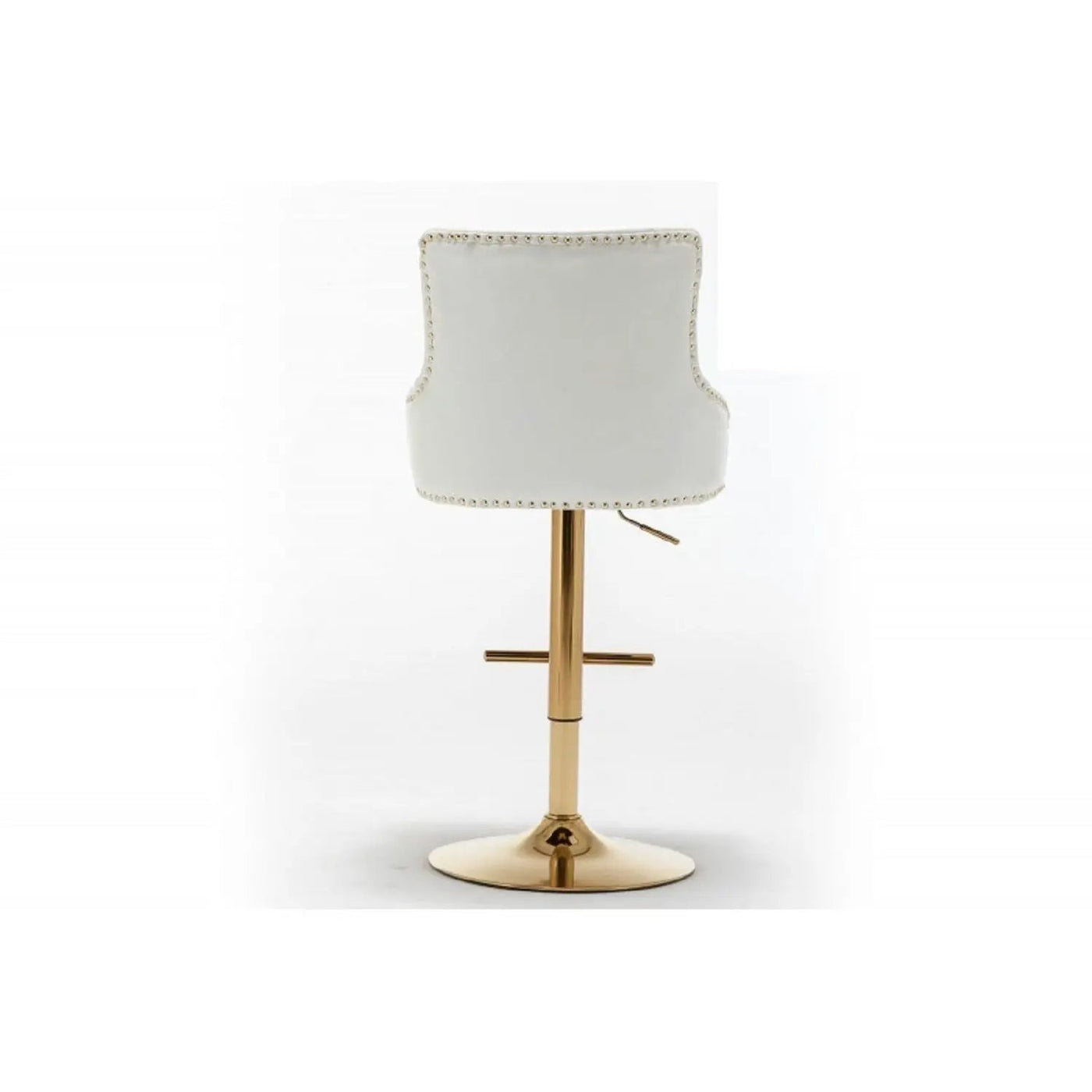 Adjustable Swivel Bar Stool With Nailhead Trim (Set of 2) by Unique Piece Furniture