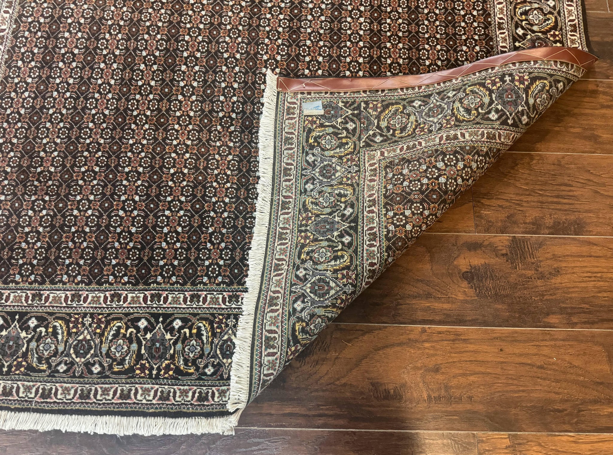 Persian Tabriz Rug 5x7, Black, Allover Pattern by Jewel Rugs