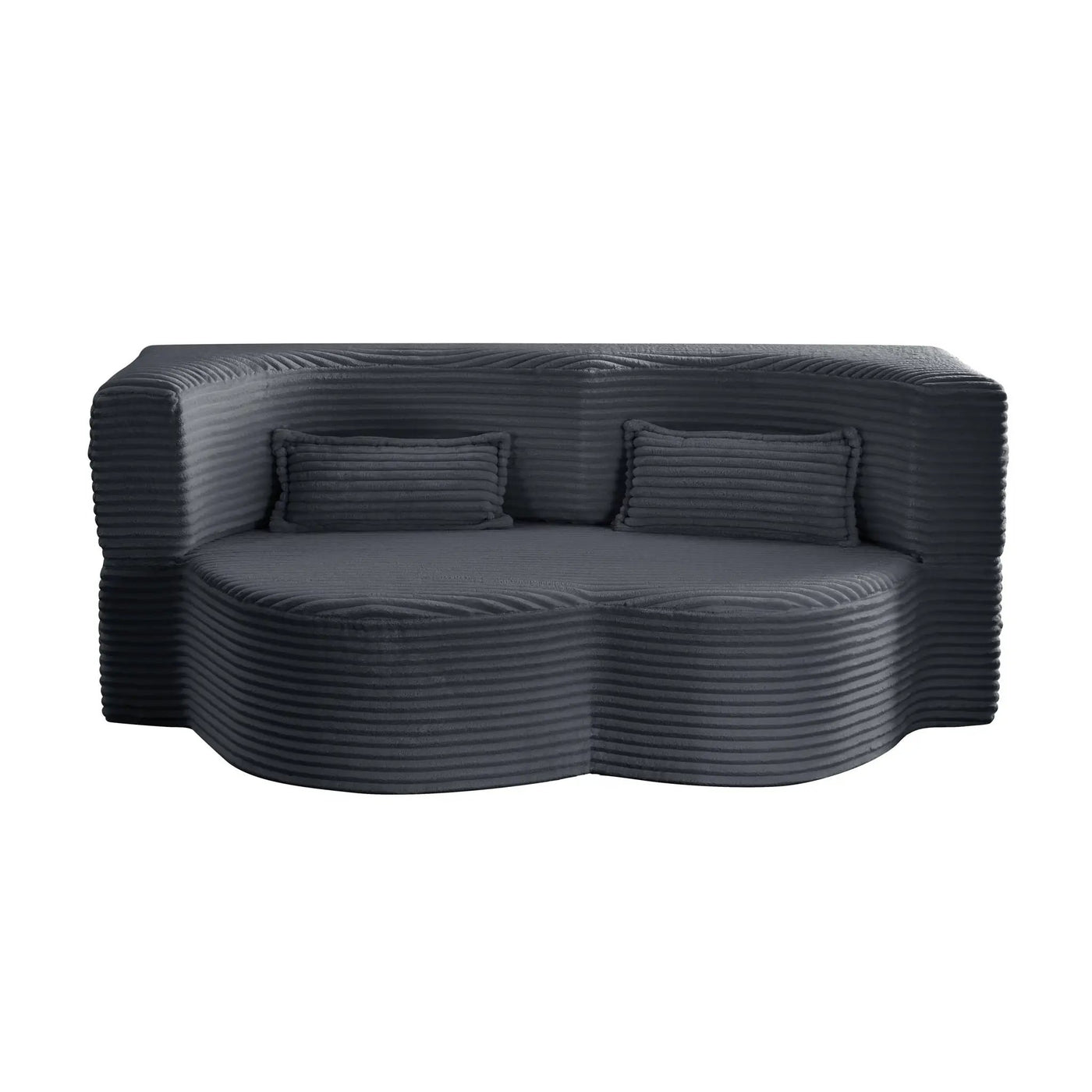 Floor Convertible Sleeper Sofa Bed With 2 Pillows by HouseOfZazla